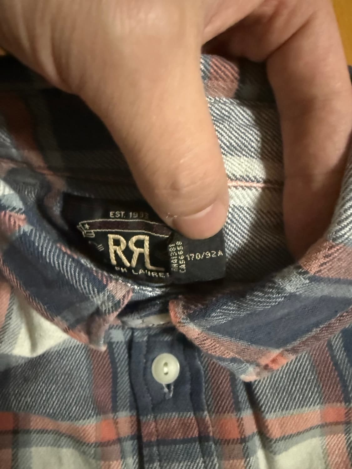 RRL Matlock Plaid Twill 워크셔츠 상품이미지5