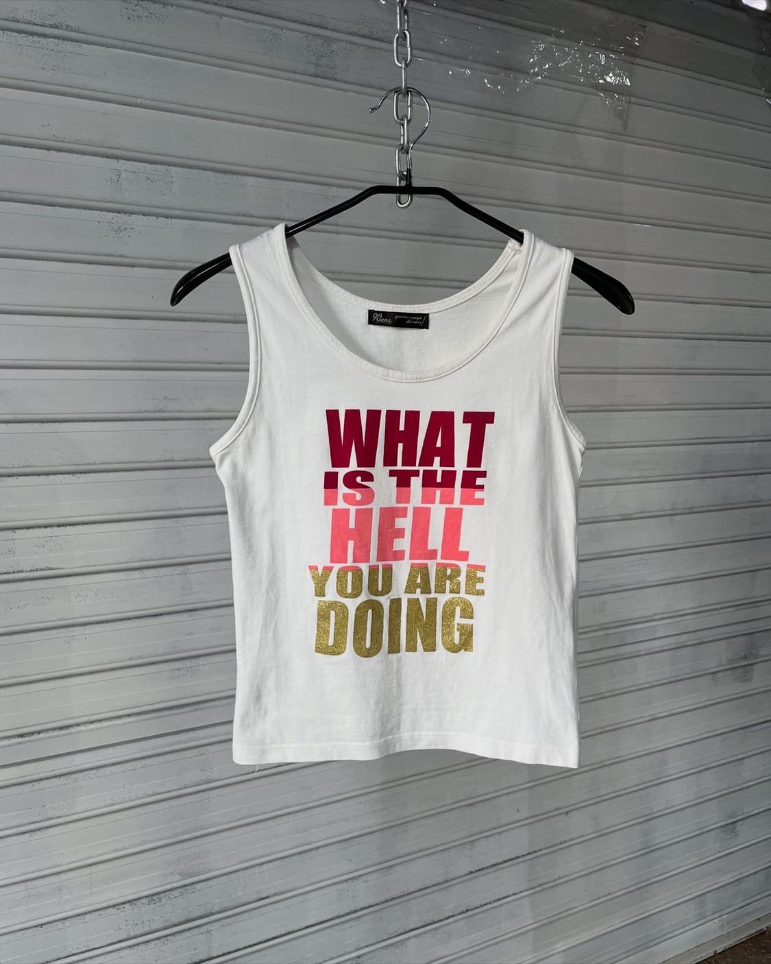 vtg glitter lettering sleeveless 상품이미지1
