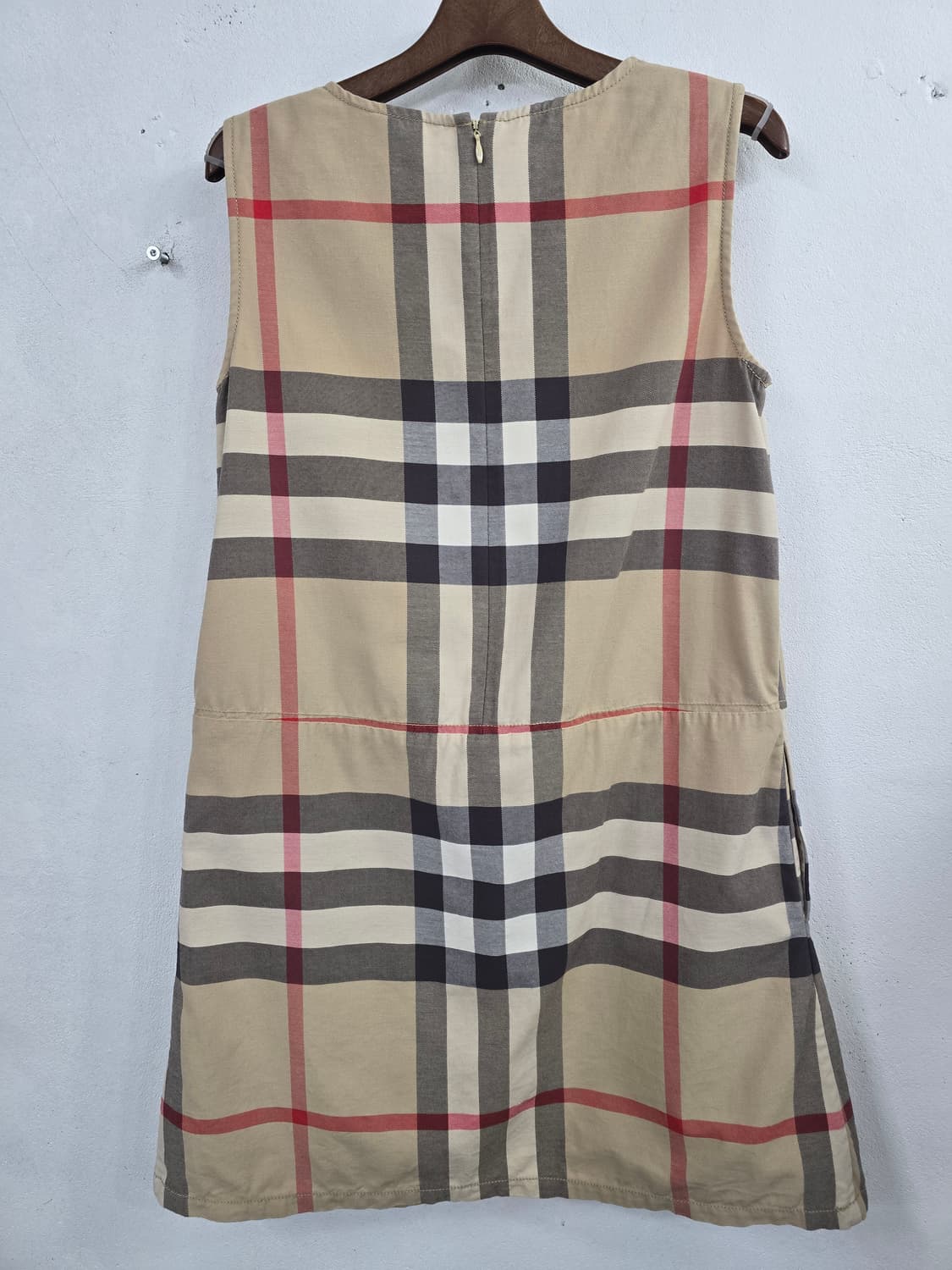 버버리 체크 패턴 아동 원피스 14y 상품이미지2