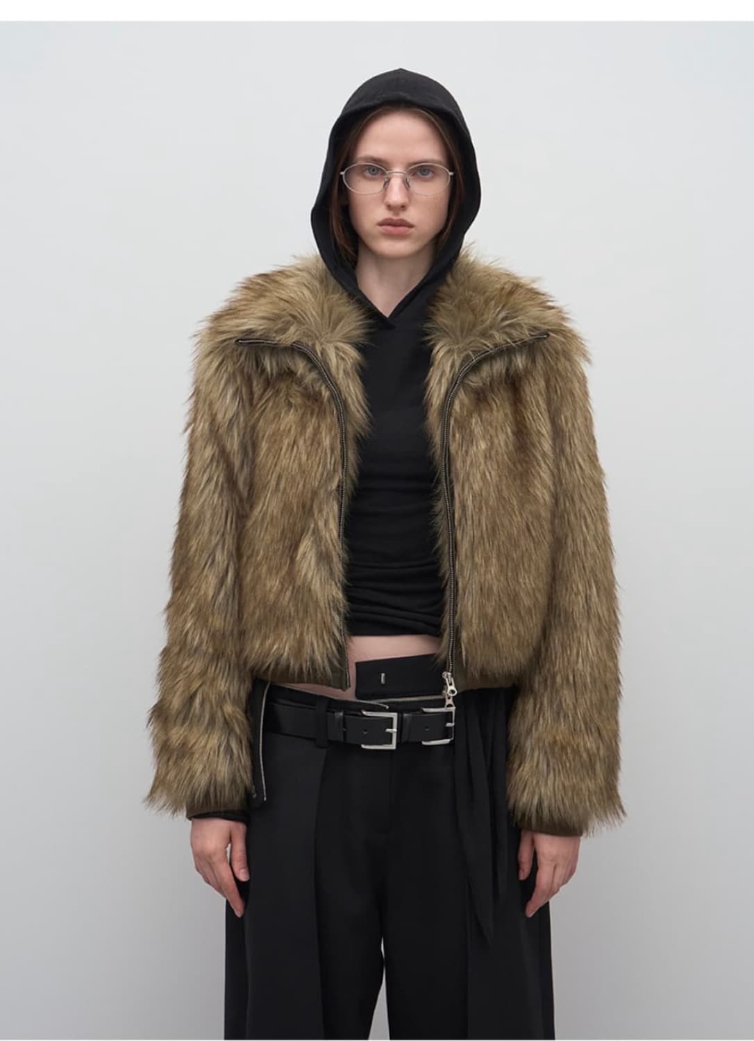 lcdc fur 자켓 카키 상품이미지1