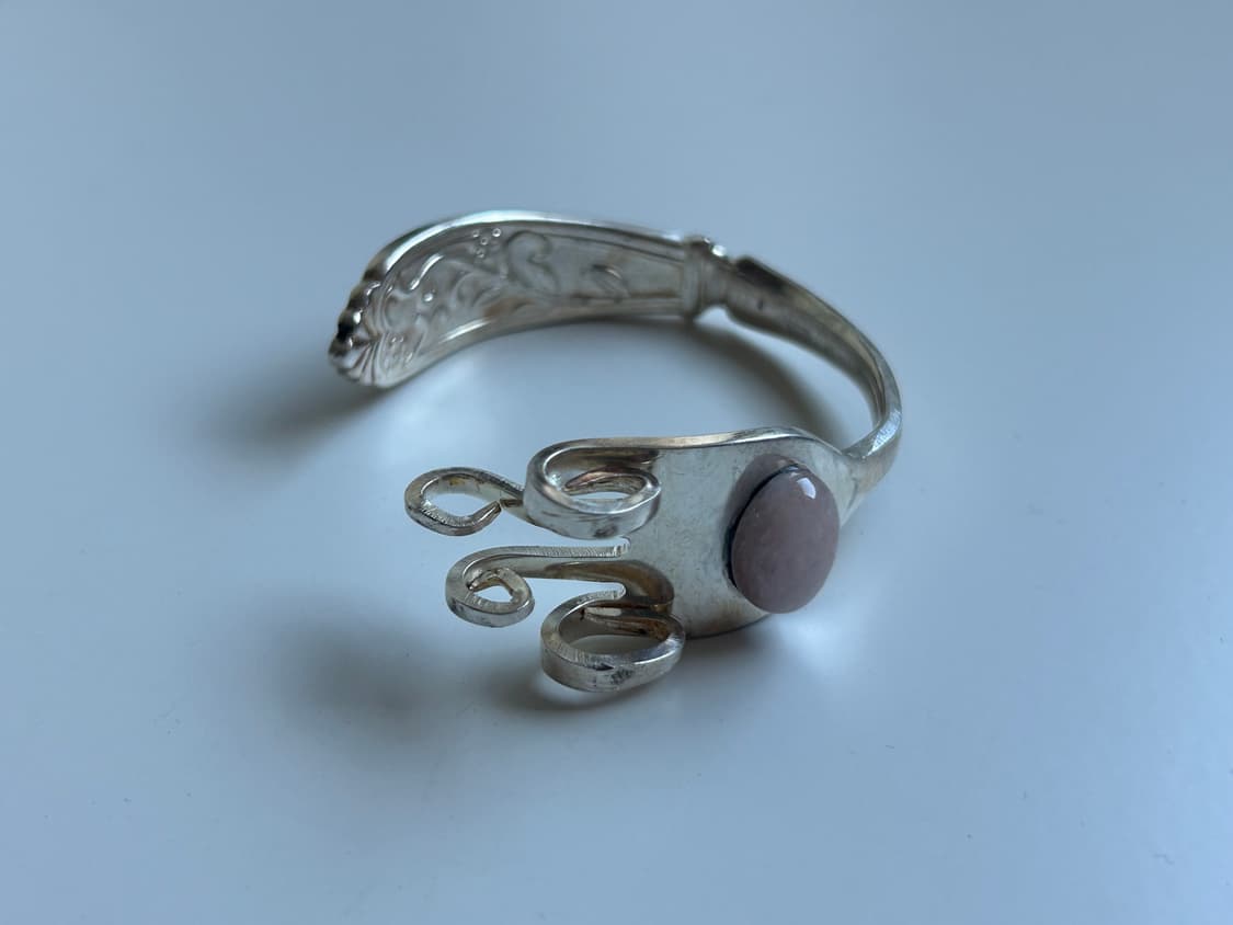 빈티지 로즈쿼츠 포크 뱅글 상품이미지1