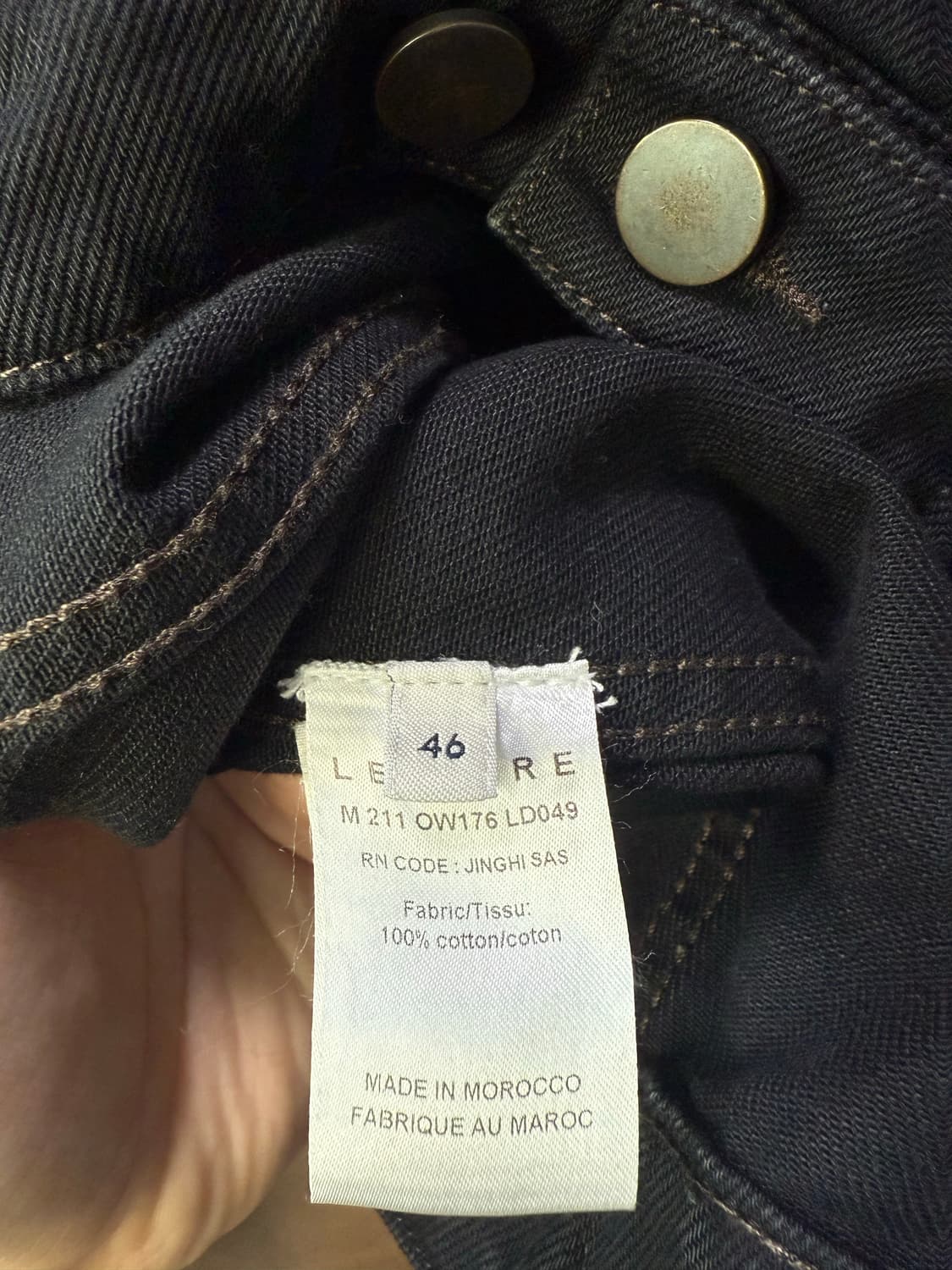 르메르 21ss 트러커 자켓 블랙 46 상품이미지4