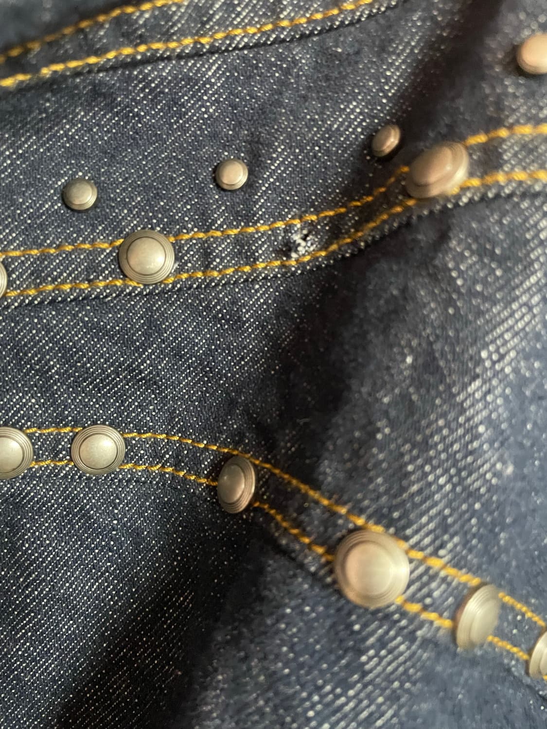 베이컨트아카이브 스터드 데님자켓 m 상품이미지4