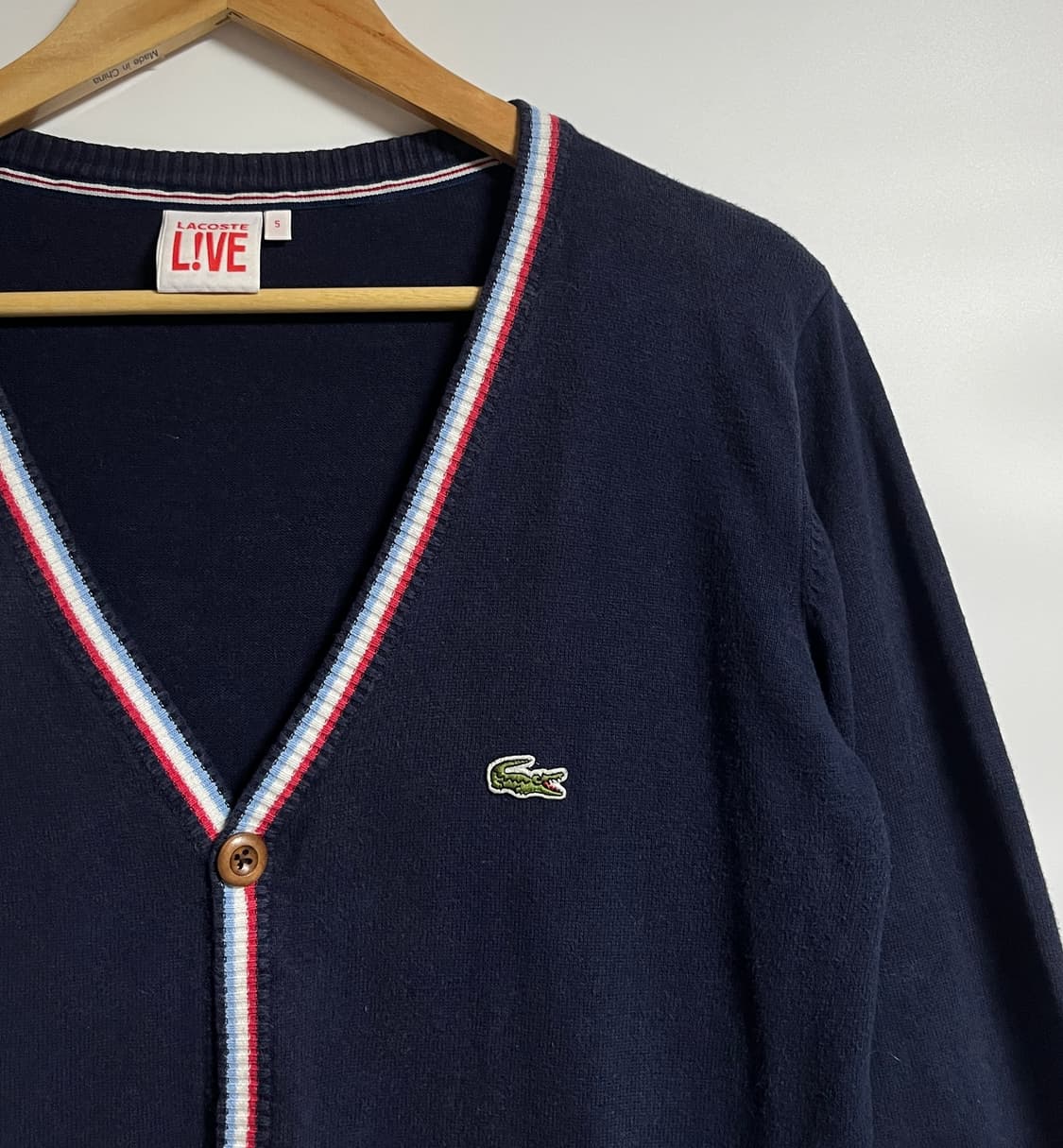 공용 라코스테 라이브 브이넥 니트 가디건 100 상품이미지4