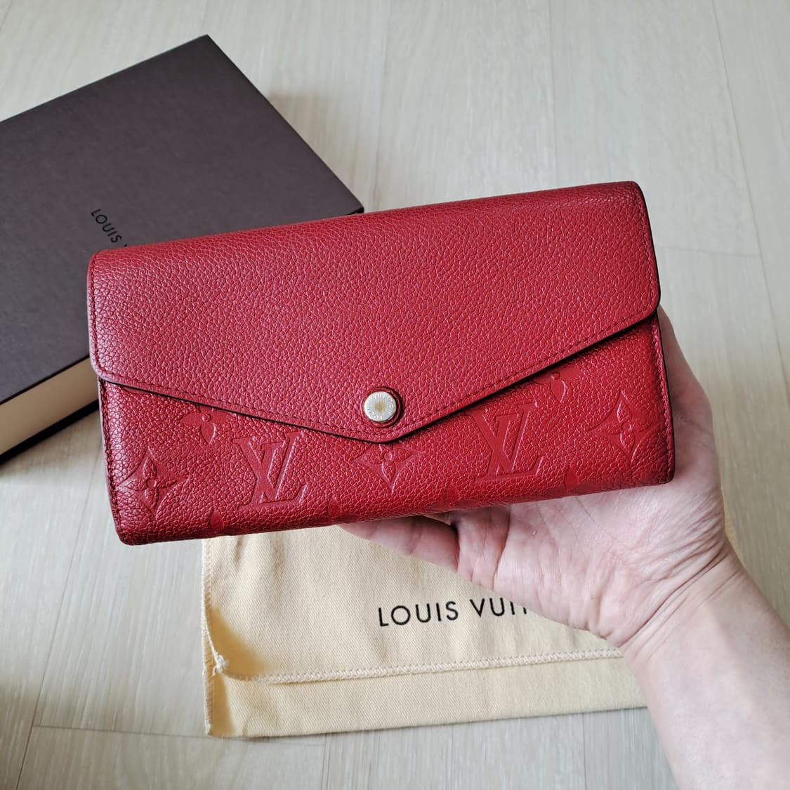 [100%/정품] 루이비통 사라 월릿 모노그램 앙프렝뜨, 루이비통지갑 상품이미지1
