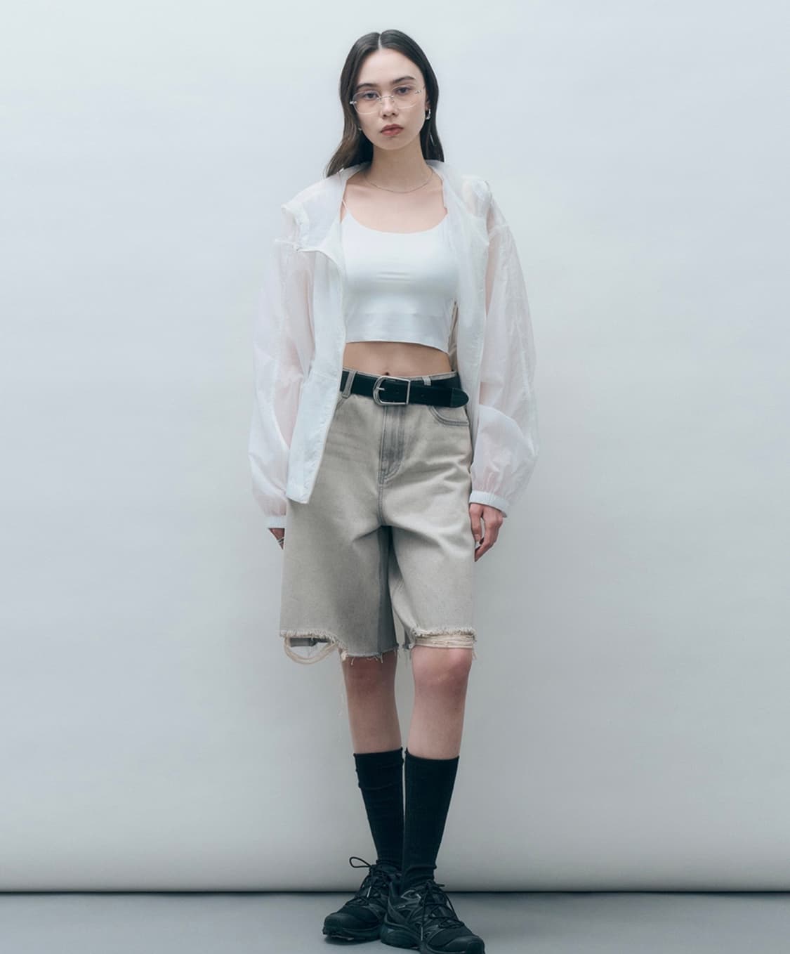 몽돌 시어 후드 윈드 브레이커 화이트 MDJP020WHITE 상품이미지1