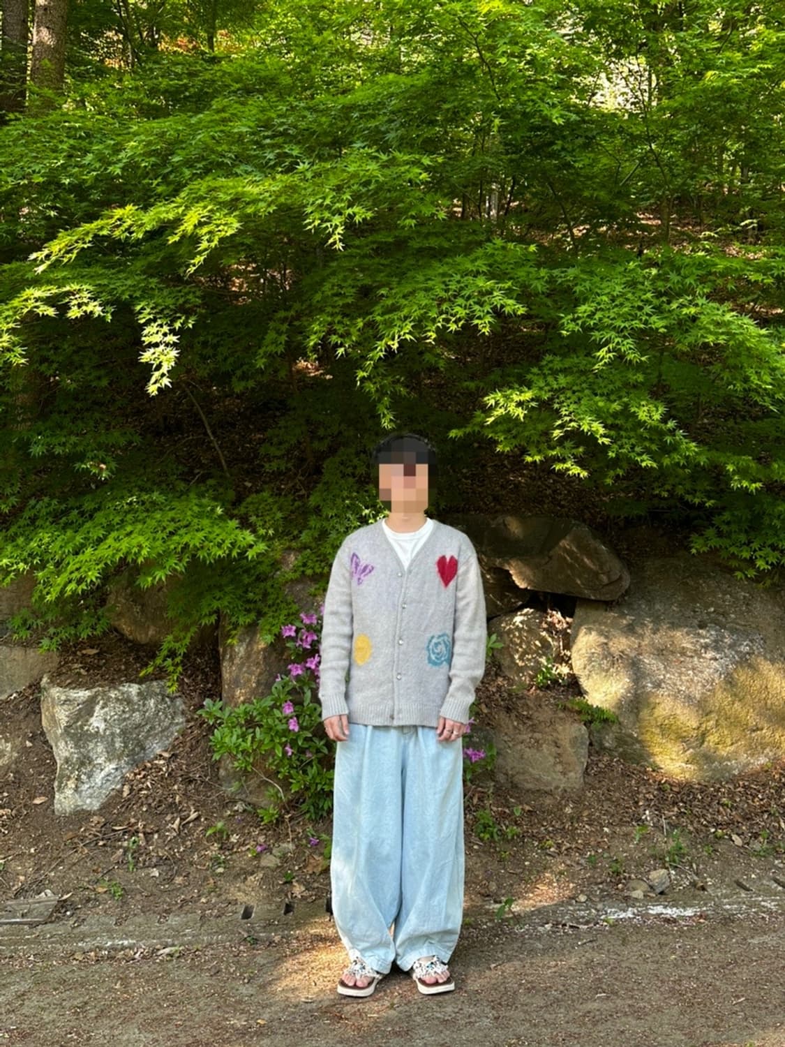 니들스 x 스튜디오스 빠삐용 모헤어 가디건 그레이 상품이미지10