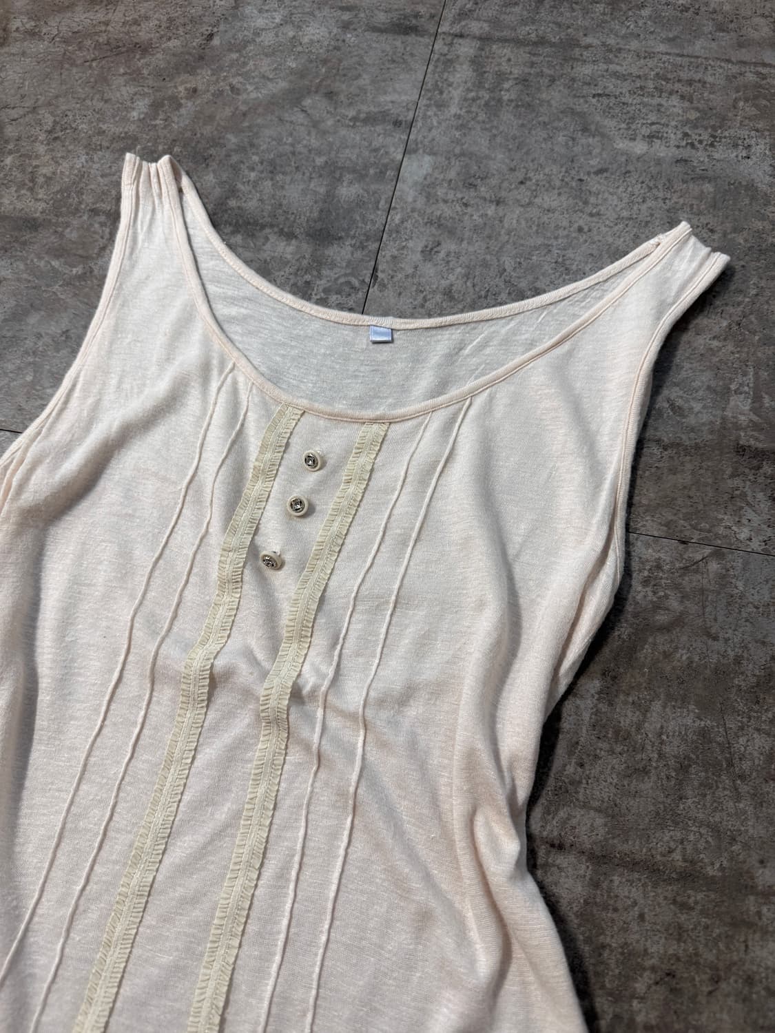 레이스 버툰 슬리브리스 상품이미지1