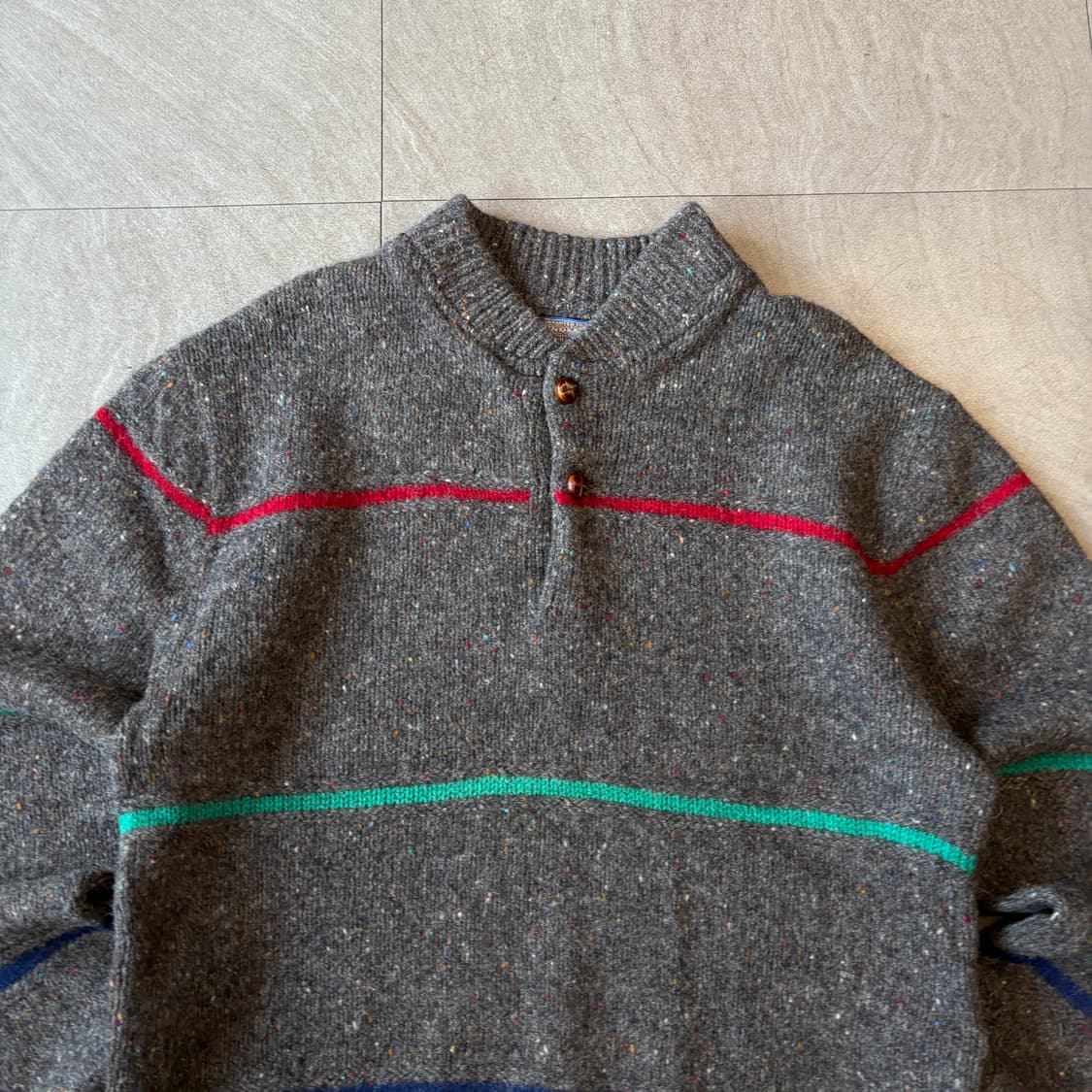 80s 80년대 미국 생산 펜들턴 울 니트 상품이미지3