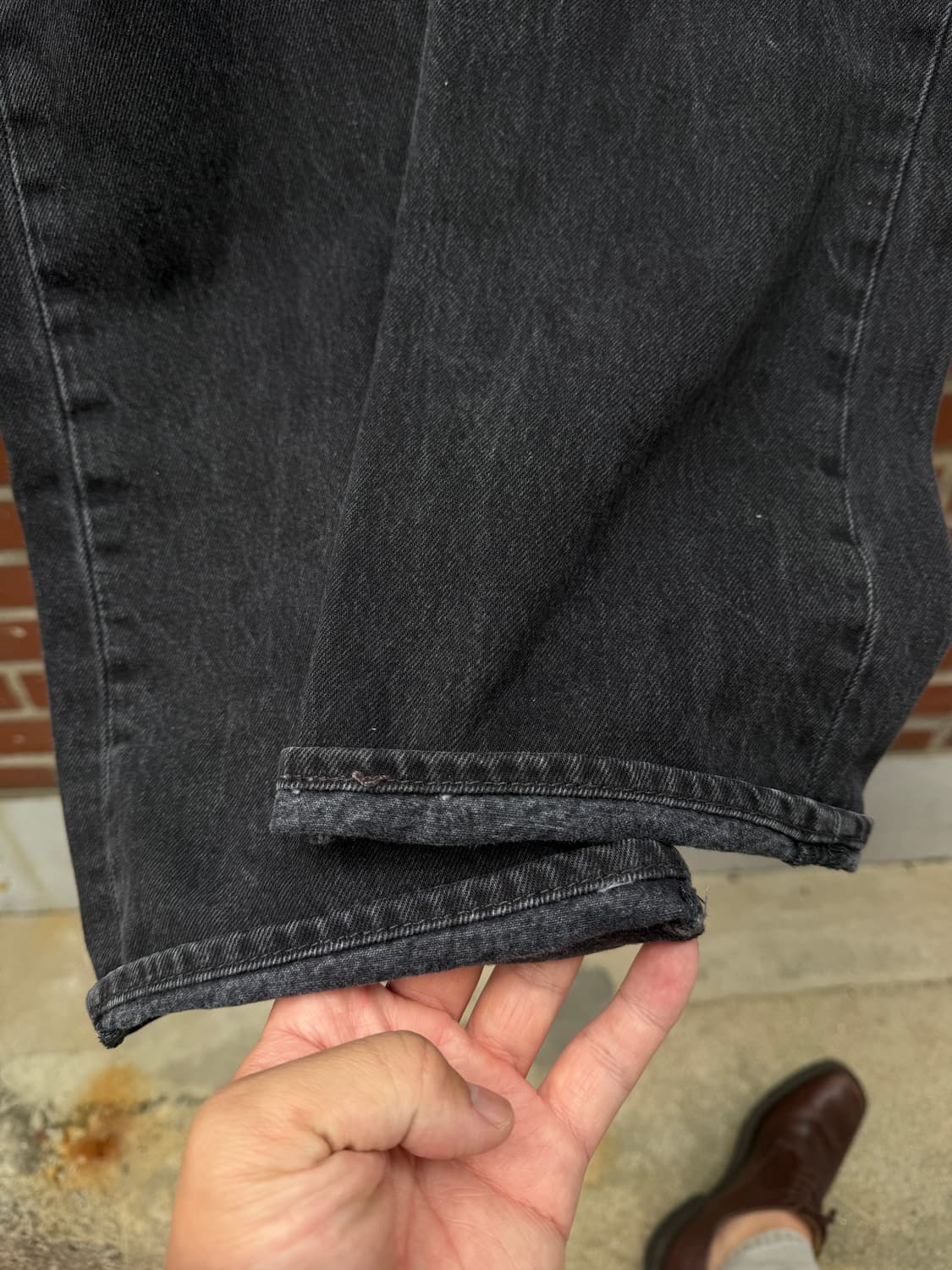 리바이스 501 흑청 38/32 버튼플라이 멕시코 상품이미지8