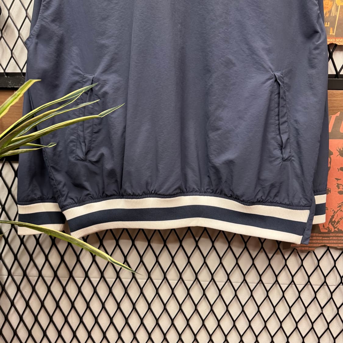 칼하트 윕 웜업 스트라이프 시보리 포인트 루즈핏 네이비 상품이미지4