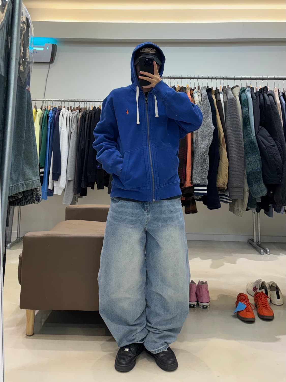 폴로 랄프로렌 와플 후드집업 상품이미지8