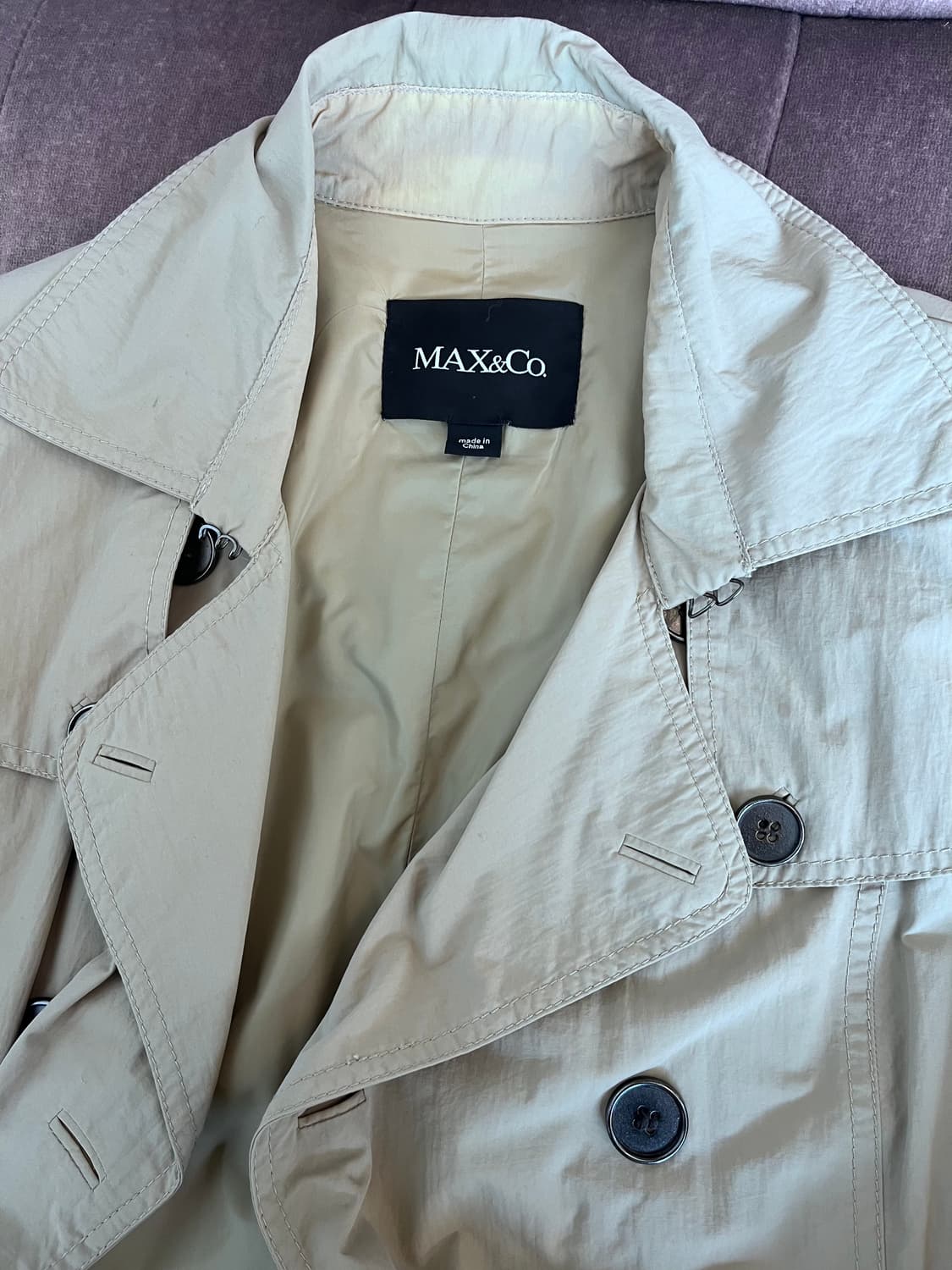 막스앤코 여성 간절기트렌치코트 40사이즈 상품이미지6