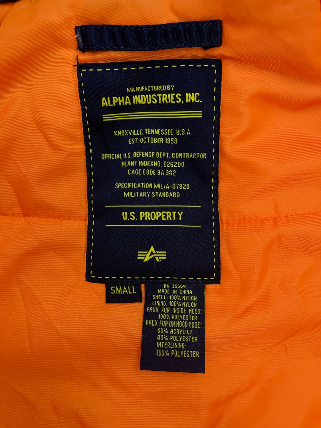 알파 인더스트리 N-3B 익스트림 콜드 웨더 스노클 파카 상품이미지7