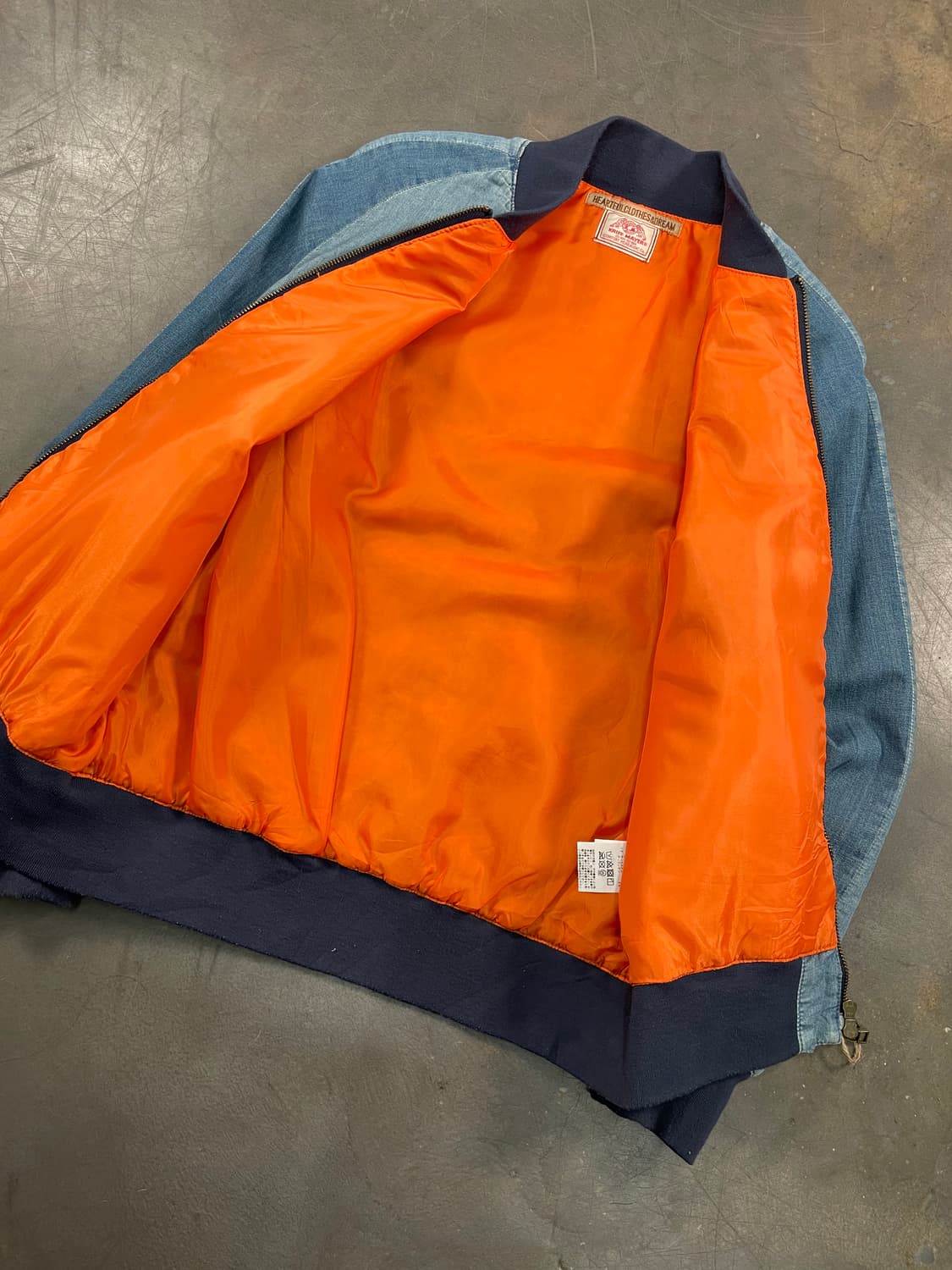 빈티지 패치 봄버 자켓 상품이미지4