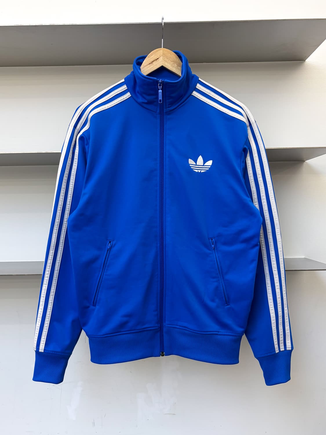 아디다스 3 스트라이프 파이어버드 포카리블루 트랙탑 상품이미지1