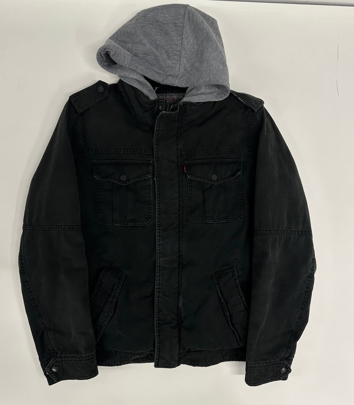 리바이스 데저트 후드 레이어드 자켓(워싱블랙) 상품이미지2