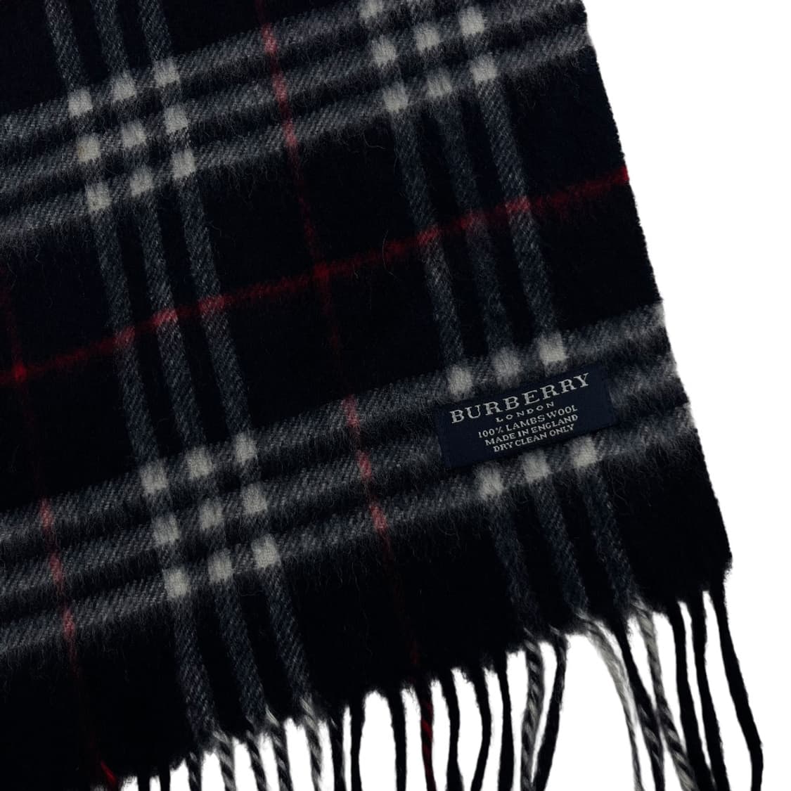 버버리 네이비 노바체크 램스울 머플러 상품이미지5