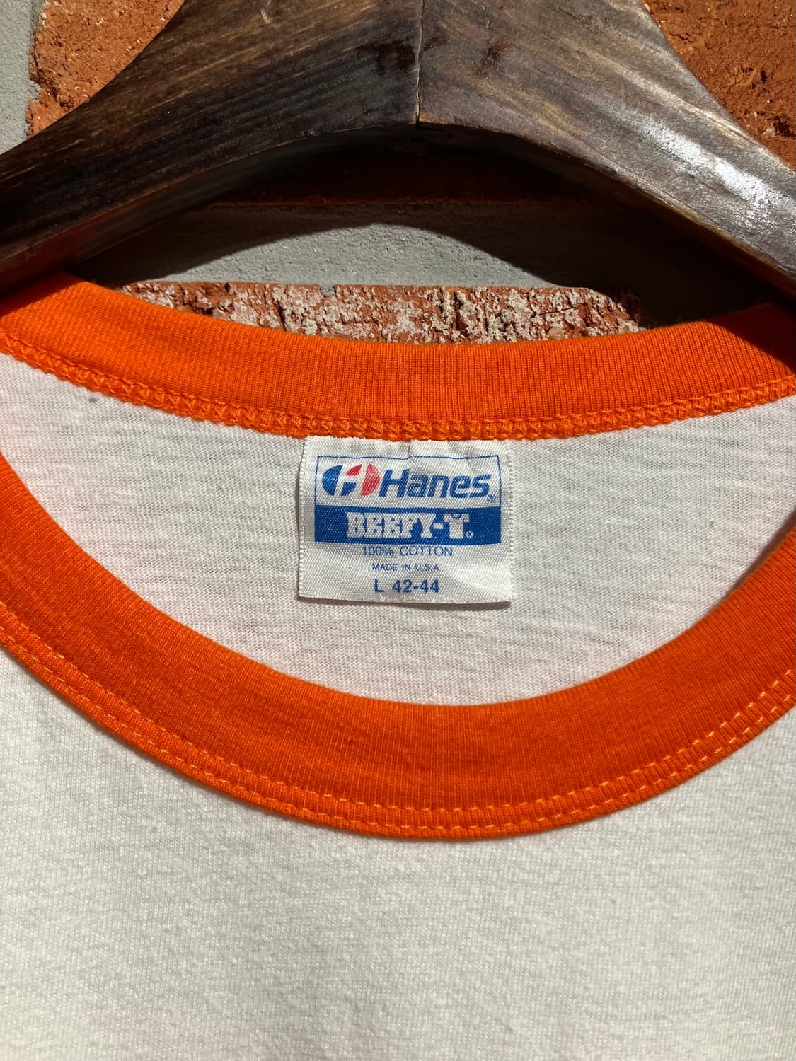 90s USA 빈티지 헤인즈 링거 티셔츠 상품이미지7