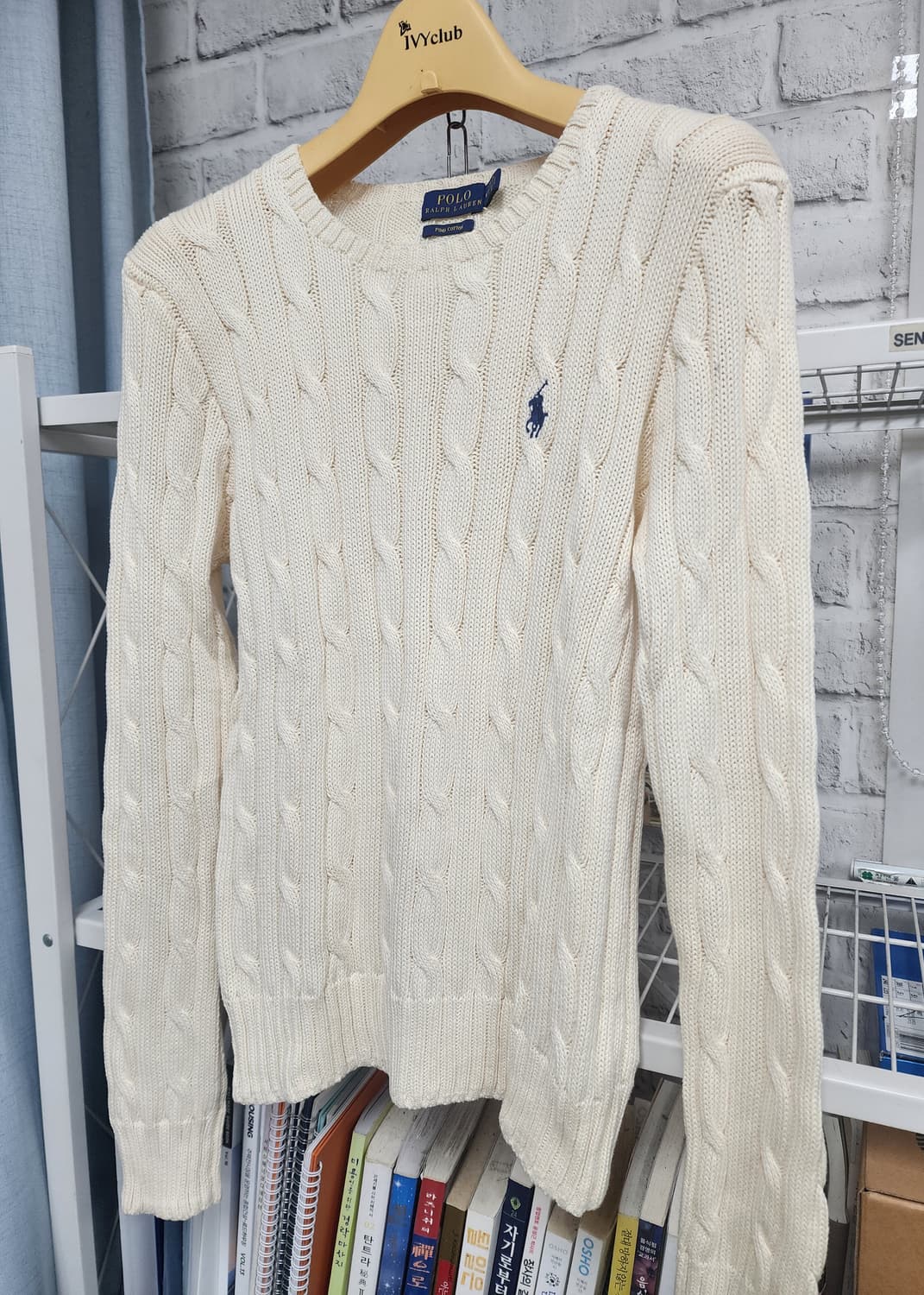 폴로랄프로렌 여성니트 M 피마코튼 케이블니트 꽈베기니트 WM11 상품이미지2