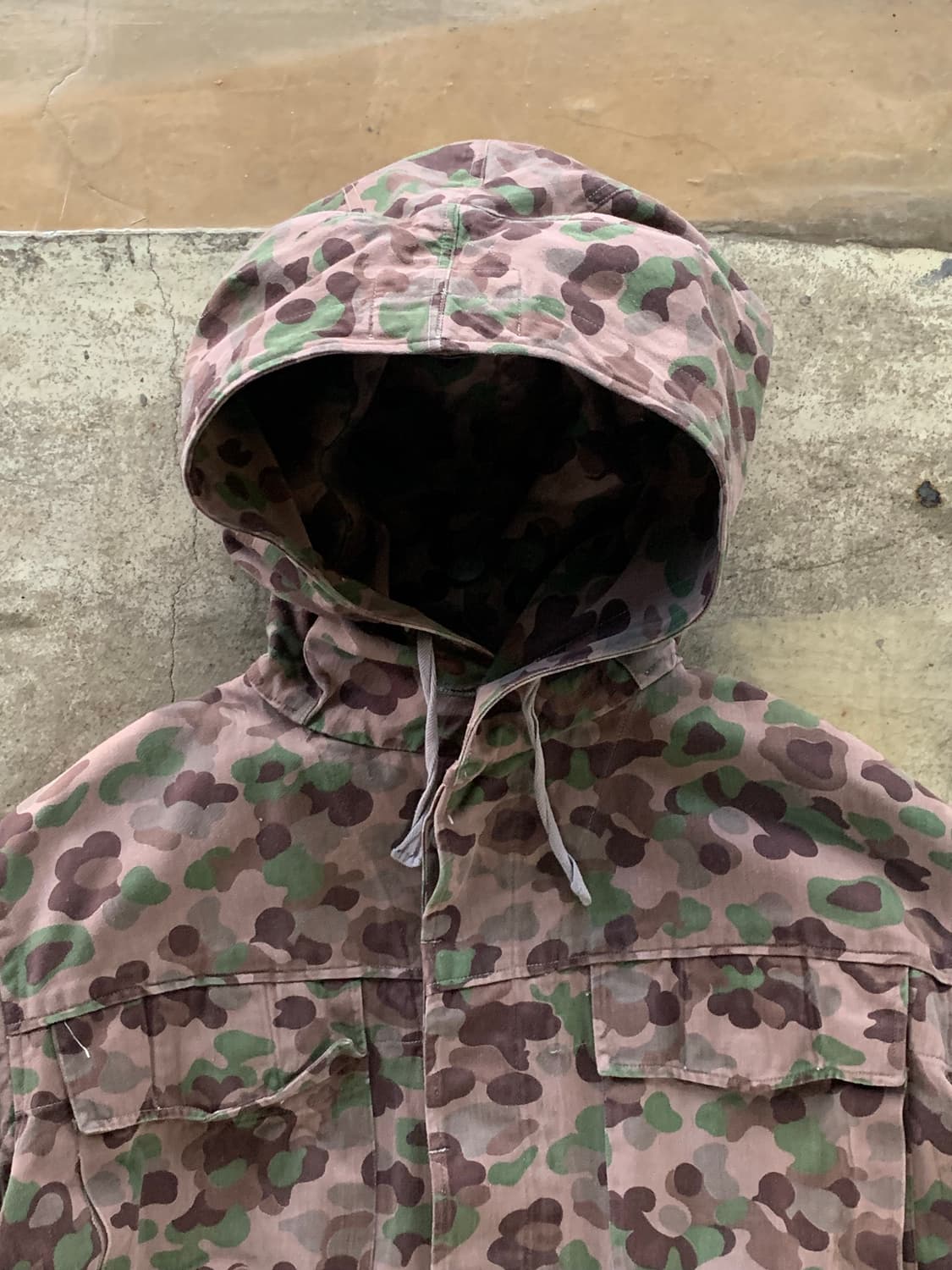 60s 오스트리아 군 KAZ57 피 도트 카모 피시테일 파카 후기형 상품이미지2