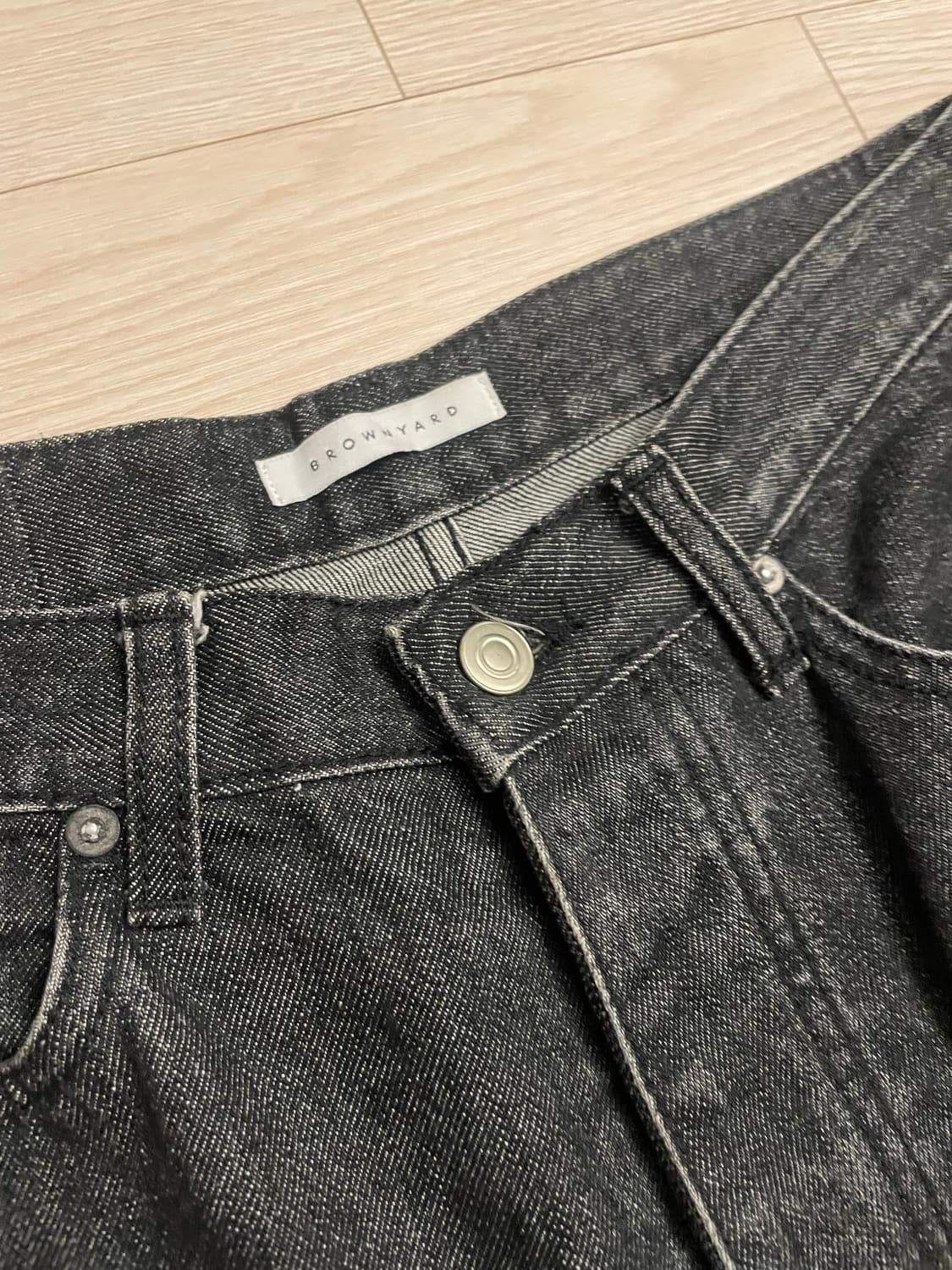 [1] 브라운야드 레귤러데님 블랙 상품이미지2