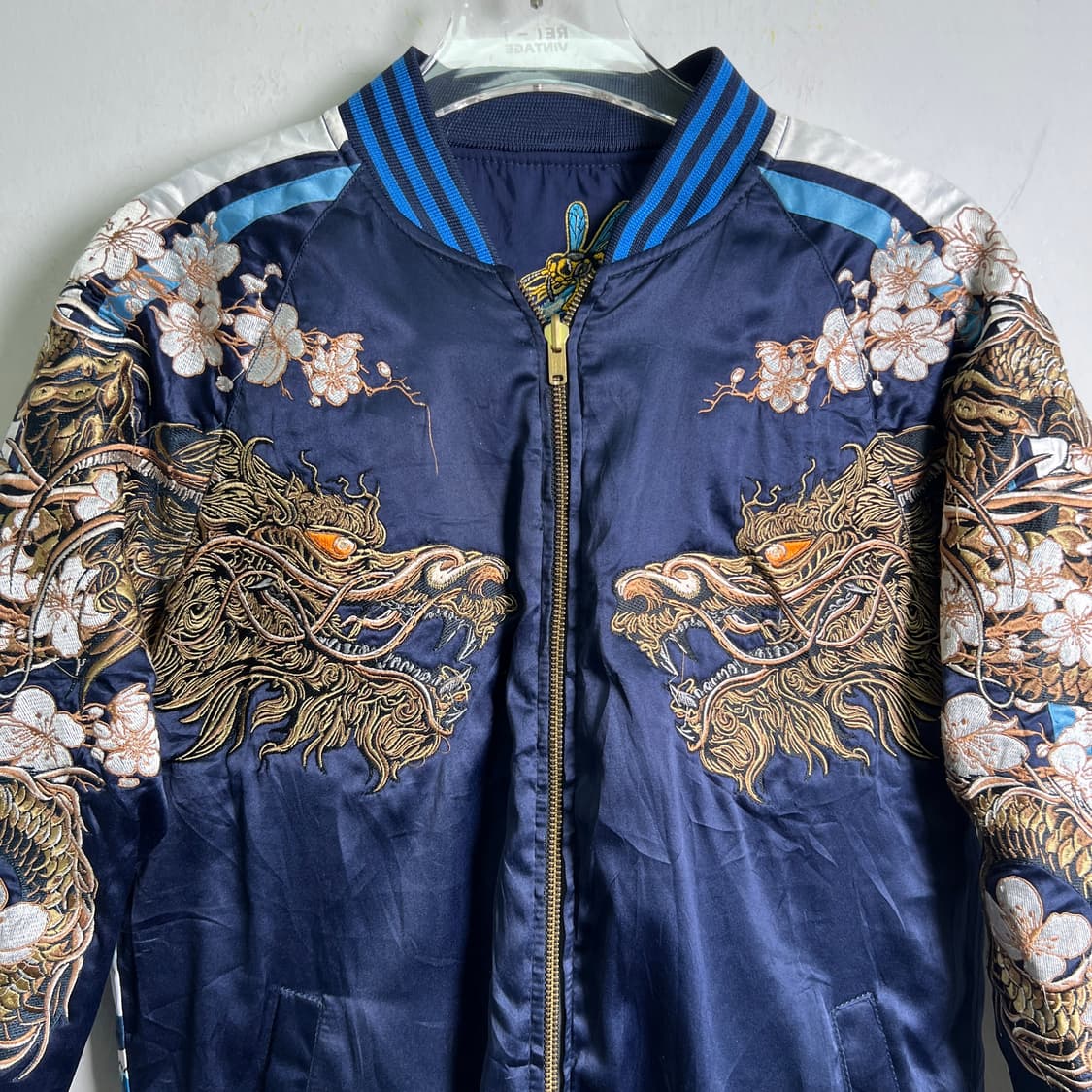 XTC Japan 빈티지 리버시블 스카쟌 블루종 자켓 L 상품이미지3