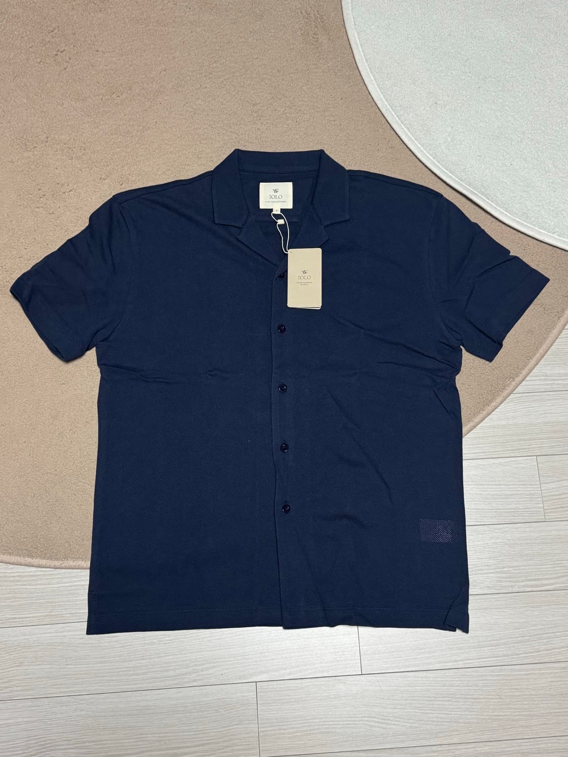 이올로 네이비 니트 셔츠 L 상품이미지2