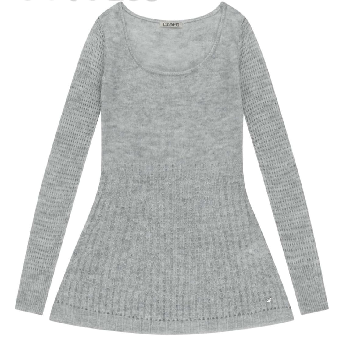 코이세이오 소프트 벨 니트 라이트그레이 상품이미지1