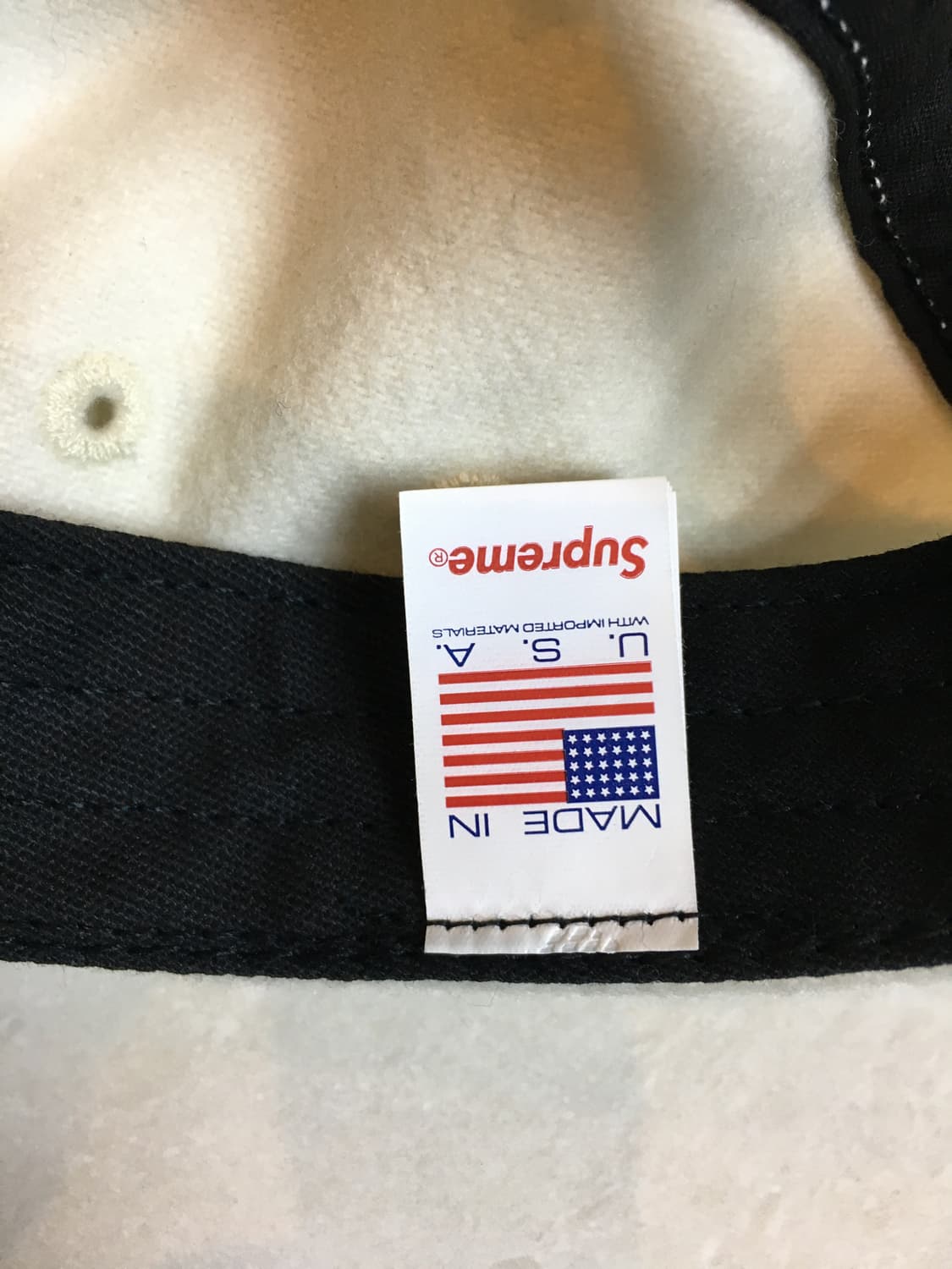 슈프림 화이트 울 캠프캡 상품이미지5