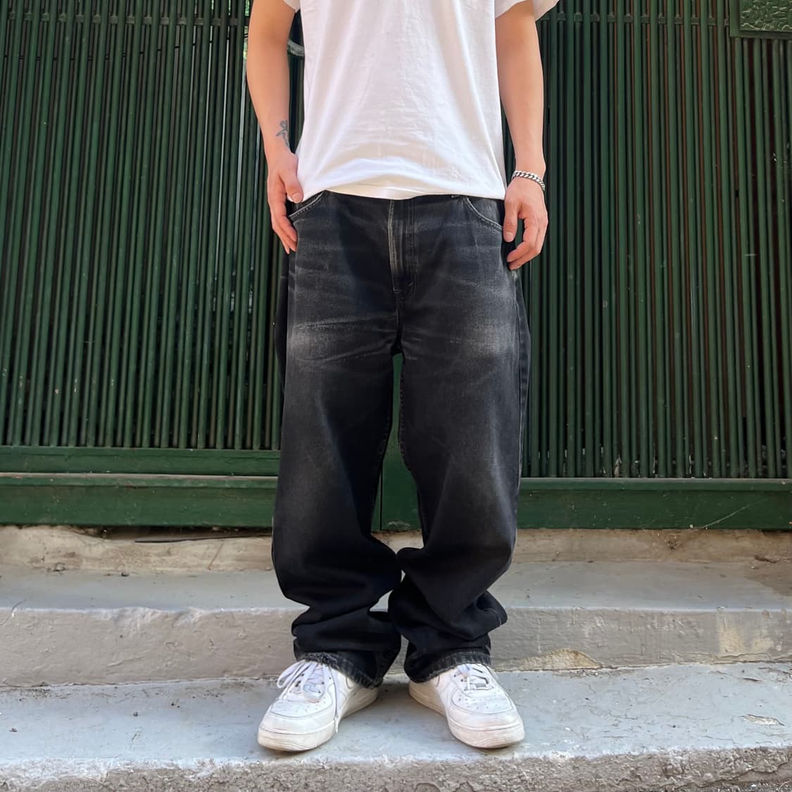 00s Levis505 블랙 워싱진 (38”) 상품이미지1