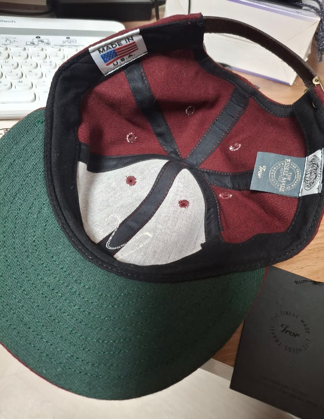 TRVR 쿠퍼스타운 볼캡 버건디 상품이미지4