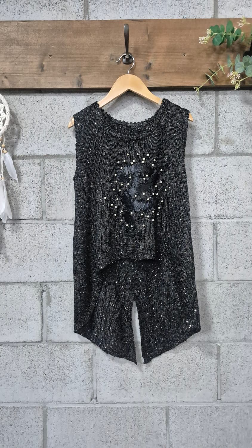 글리터 언발 조끼 상품이미지1