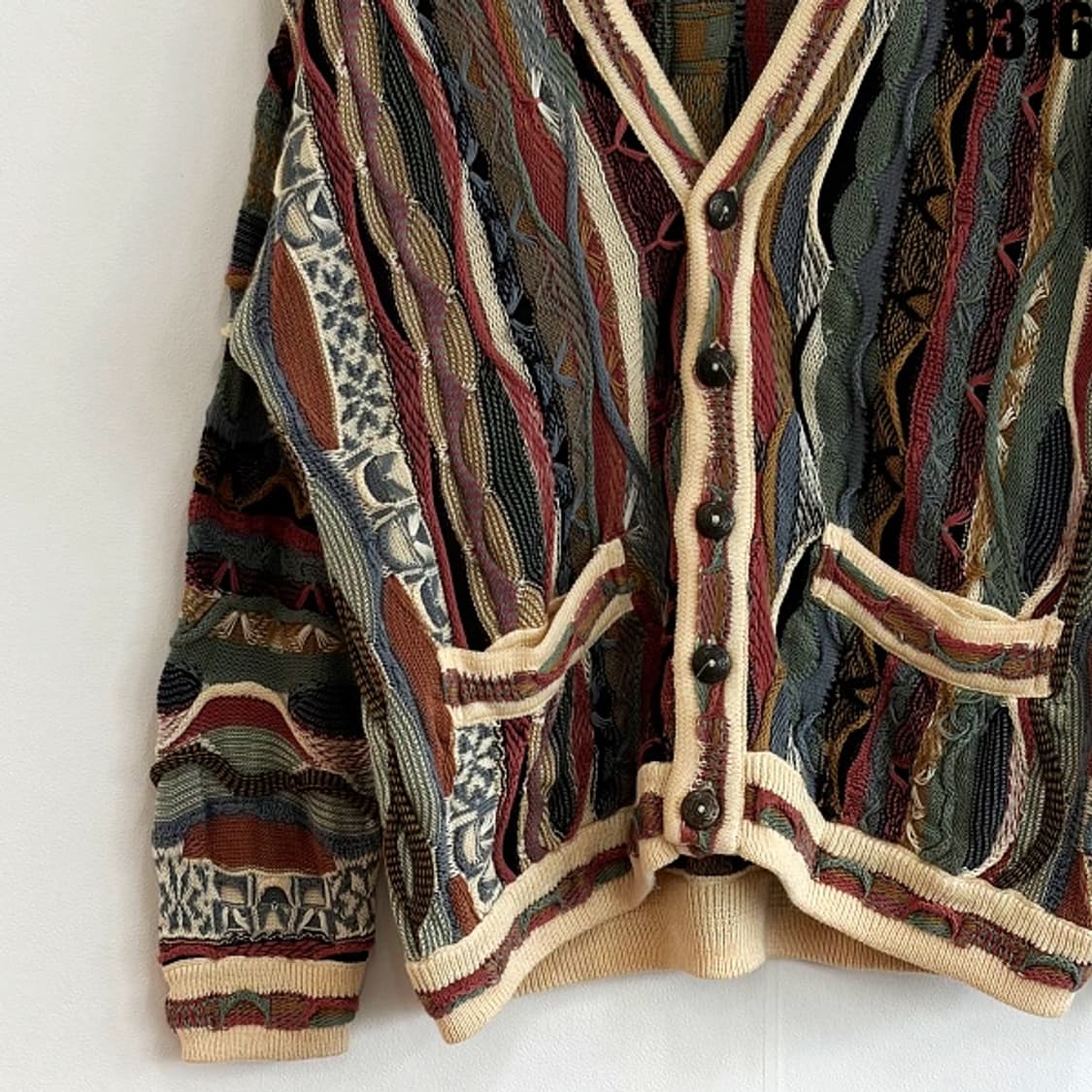 오스트레일리아 림노스 케이블 니트 가디건 M 0316 상품이미지3