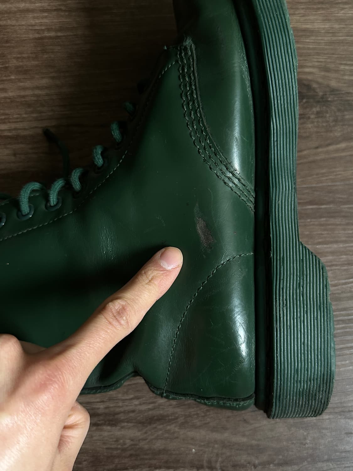 Dr Martens Limited 모노 그린 8홀 부츠 상품이미지7