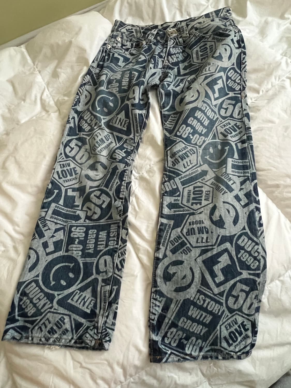 CO&LU 풀 프린팅 데님 팬츠 상품이미지8