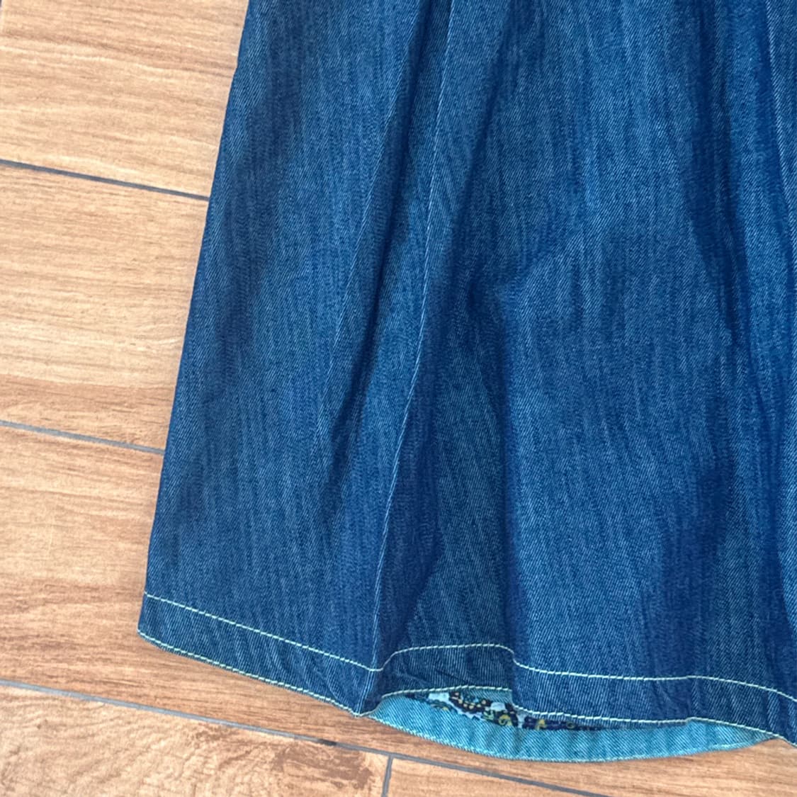 포레스트 자수 데님 버튼 스커트 상품이미지8