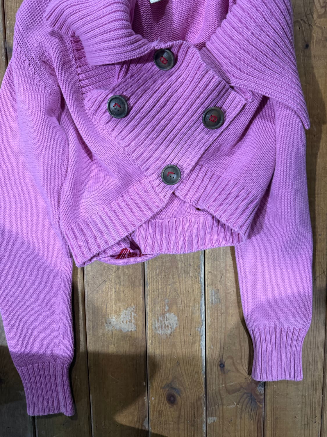 디젤 핑크 니트가디건 상품이미지4