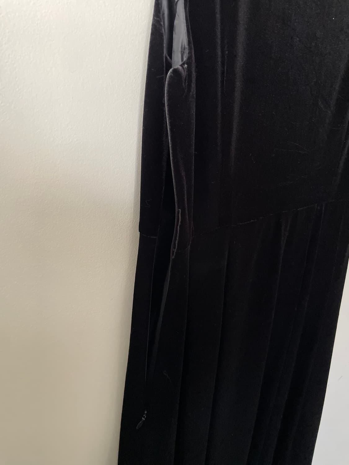 vintage black squre neck flare dress 상품이미지8