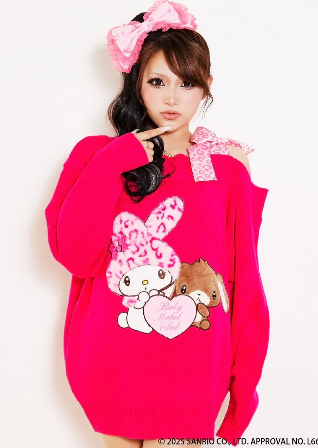 미개봉 새상품 베이비메탈클럽 스핀즈 슈가바니즈 산리오 니트 원피스  상품이미지1