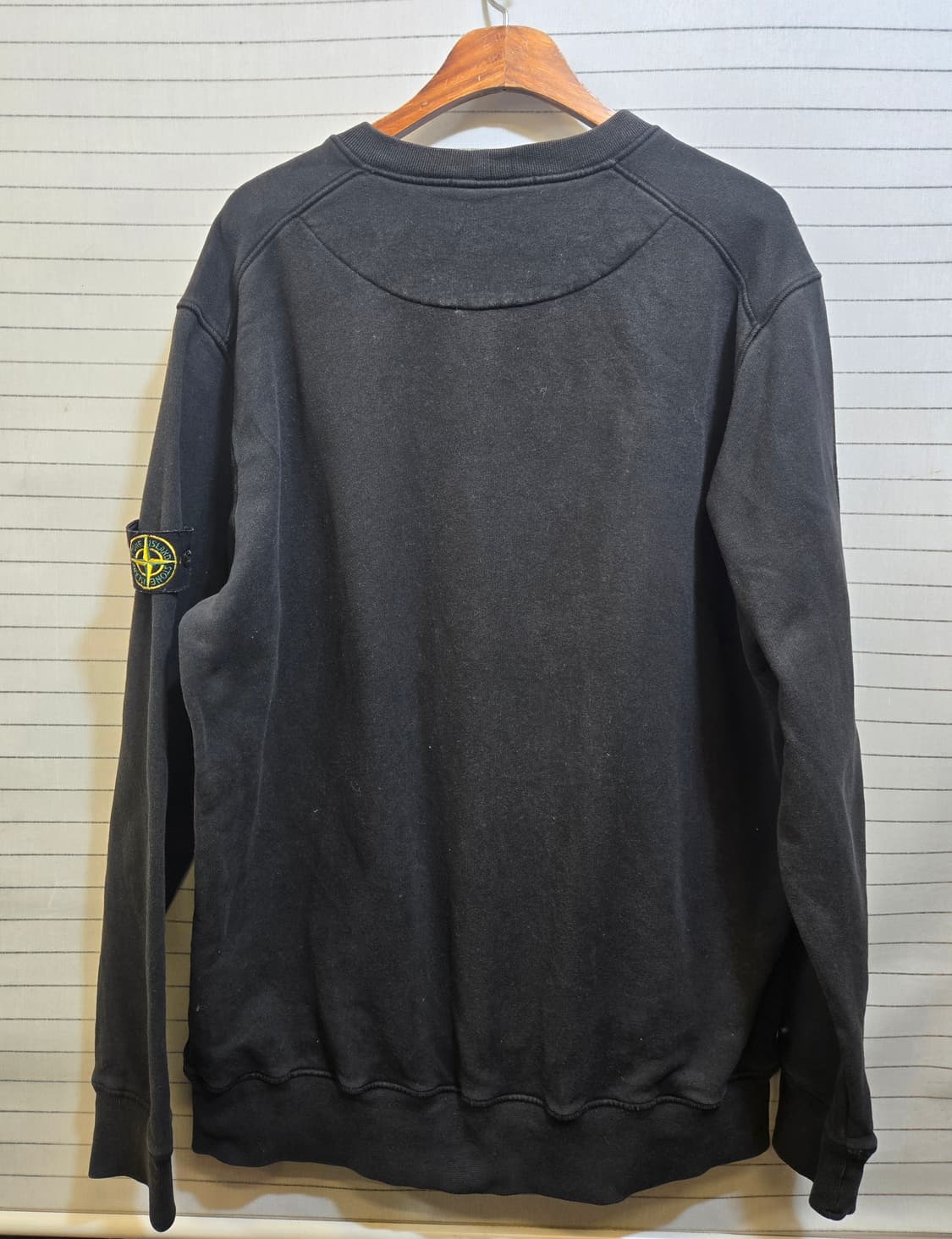 스톤아일랜드 블랙 맨투맨 티셔츠 상품이미지7