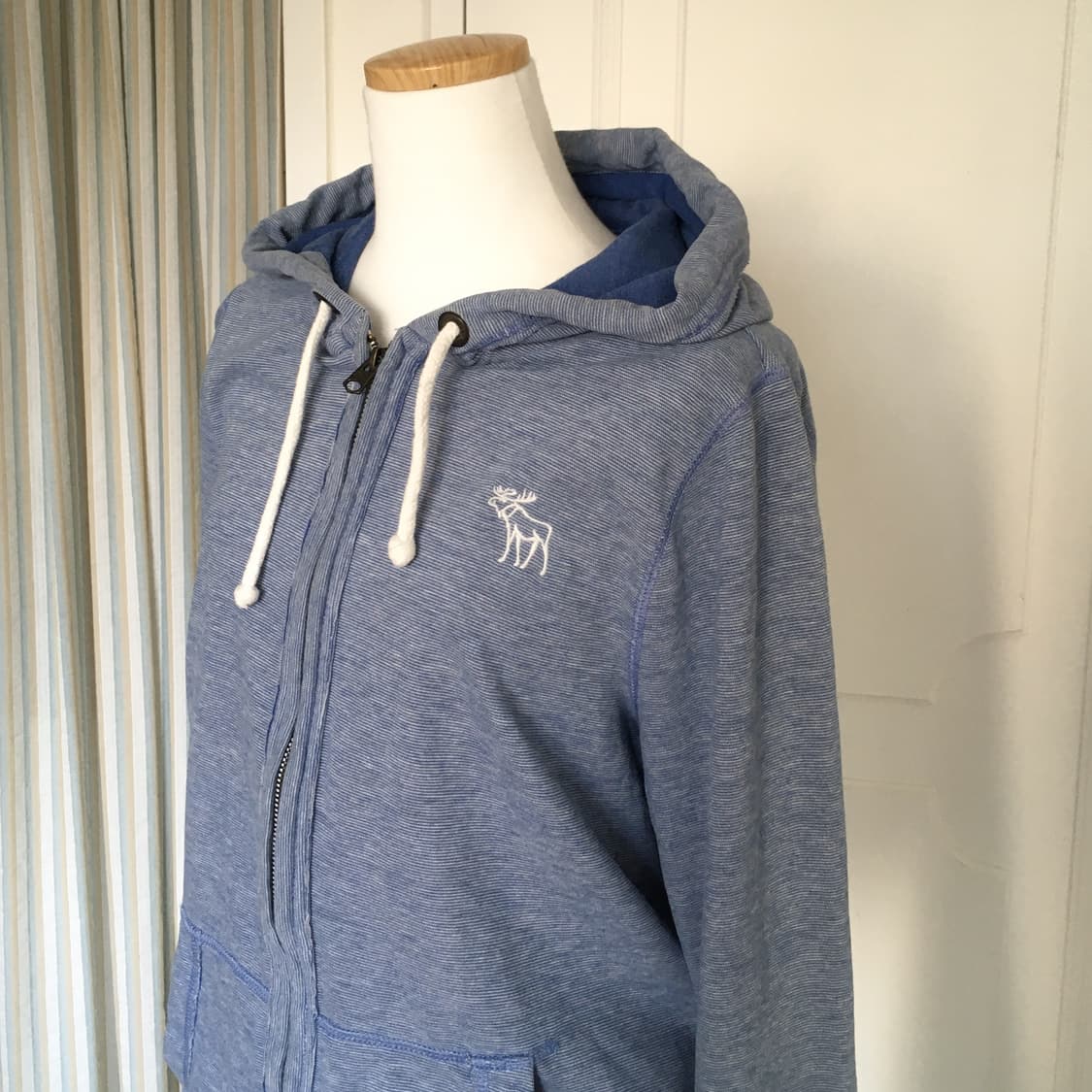 아베크롬비 빈티지 블루 후드집업 상품이미지2