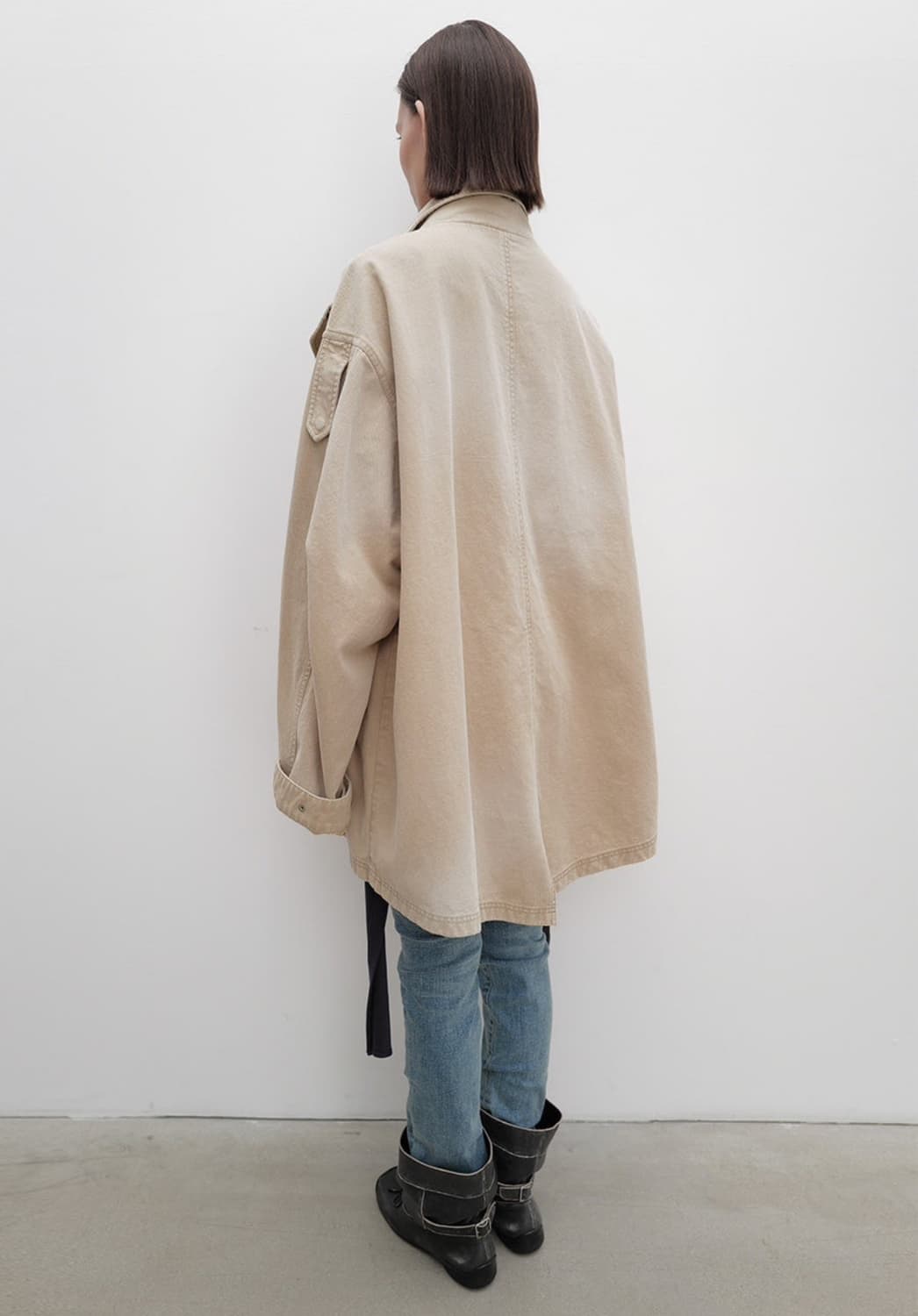 OPEN YY CARGO POCKET FIELD JACKET BEIGE 상품이미지3