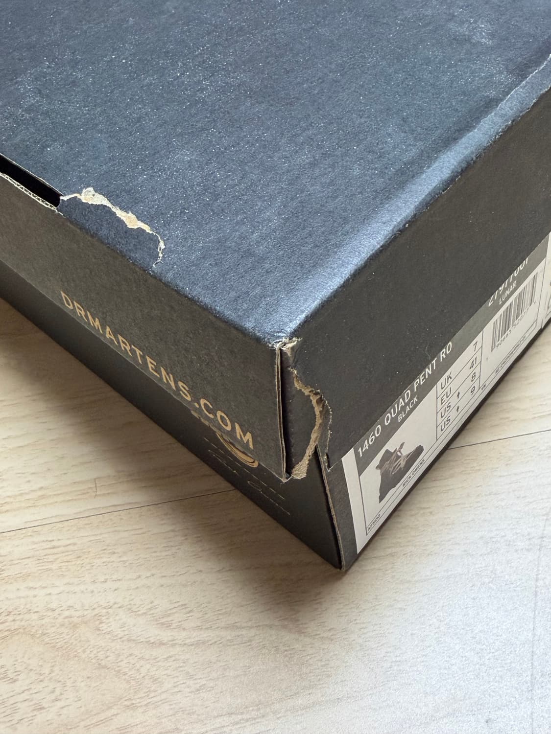 닥터마틴 x 릭 오웬스 1460 RO 레더 레이스 업 플랫폼 부츠 블랙 상품이미지8