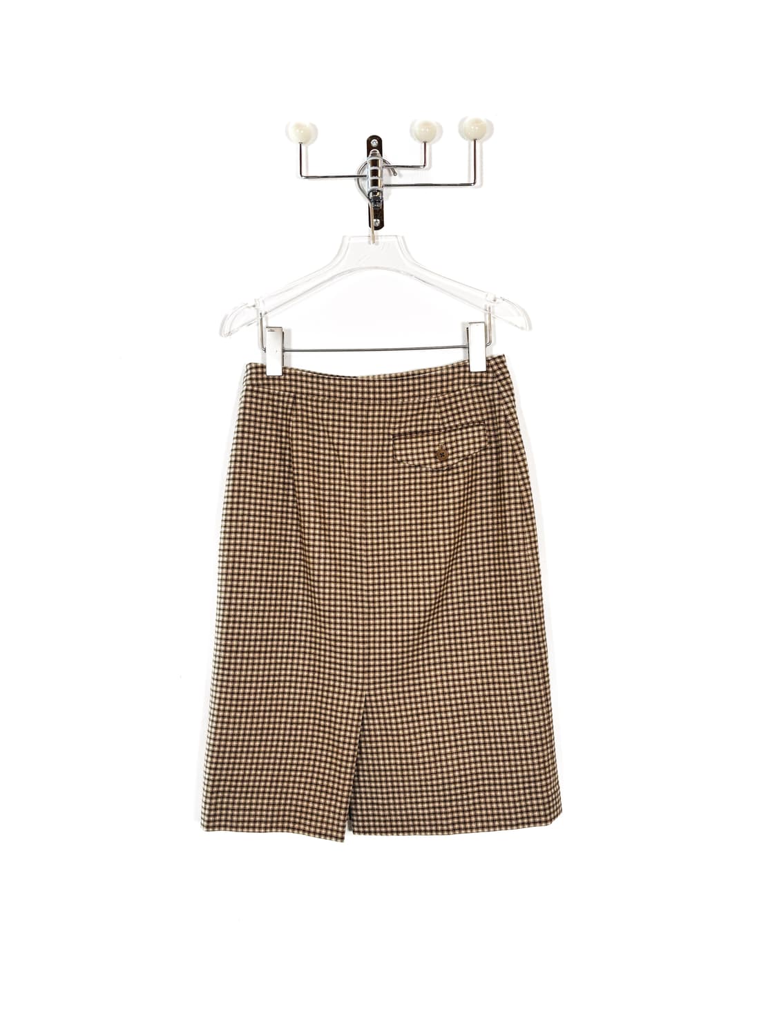 랄프로렌 울 체크 미디 스커트 상품이미지4