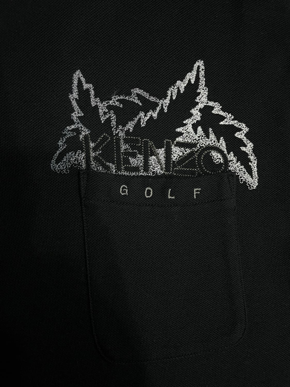 겐조 일본판 블랙 하프집업 반팔 티셔츠 상품이미지3