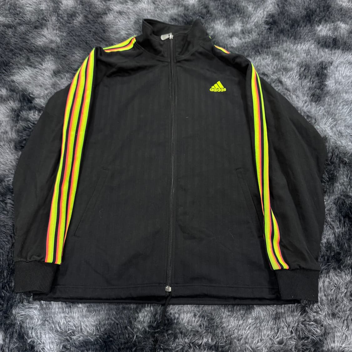 투티/0086 아디다스 블랙 삼선 유니크 트랙탑 져지 집업 상품이미지4