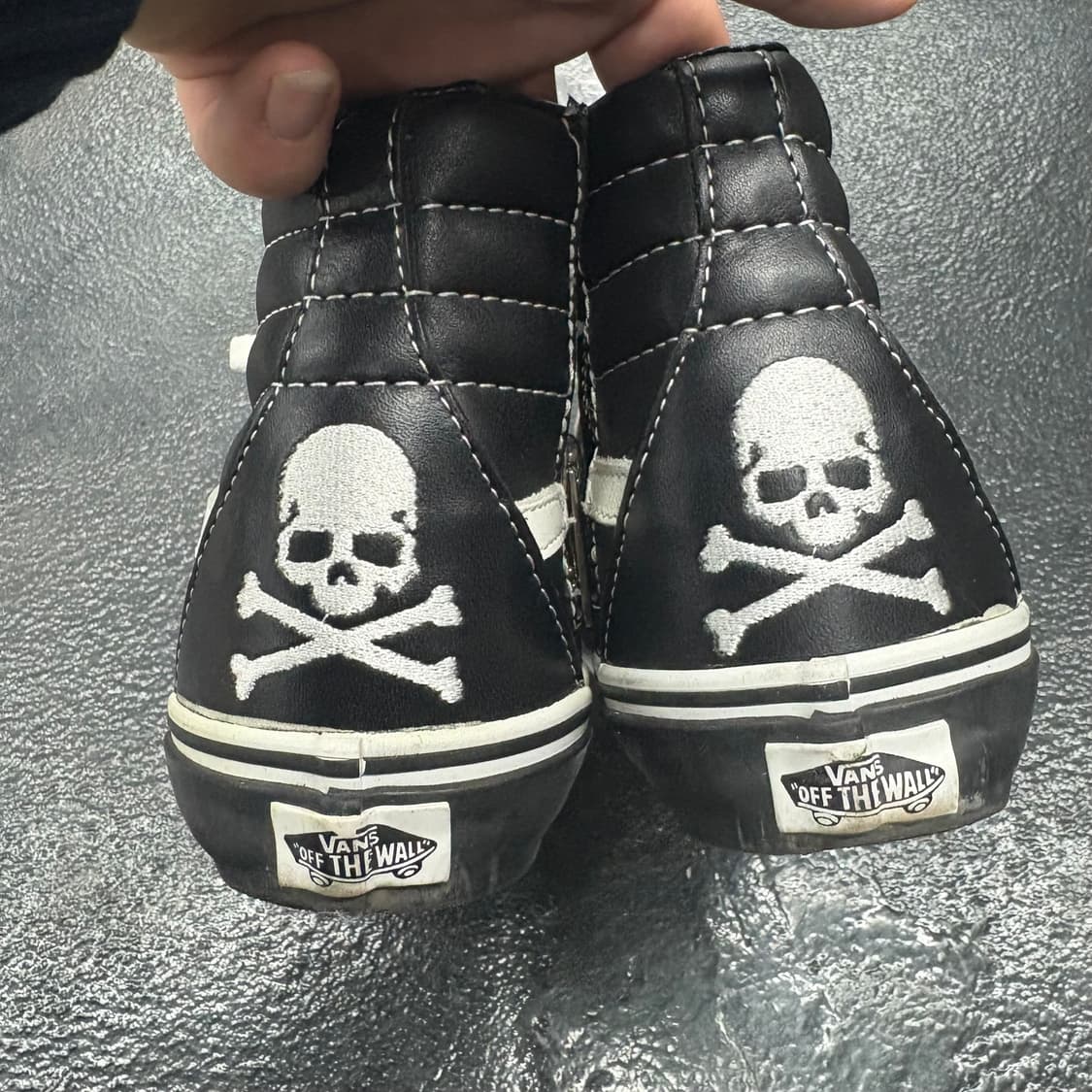 (250)반스x 마스터마인드 SK8 하이 블랙 레더 상품이미지2