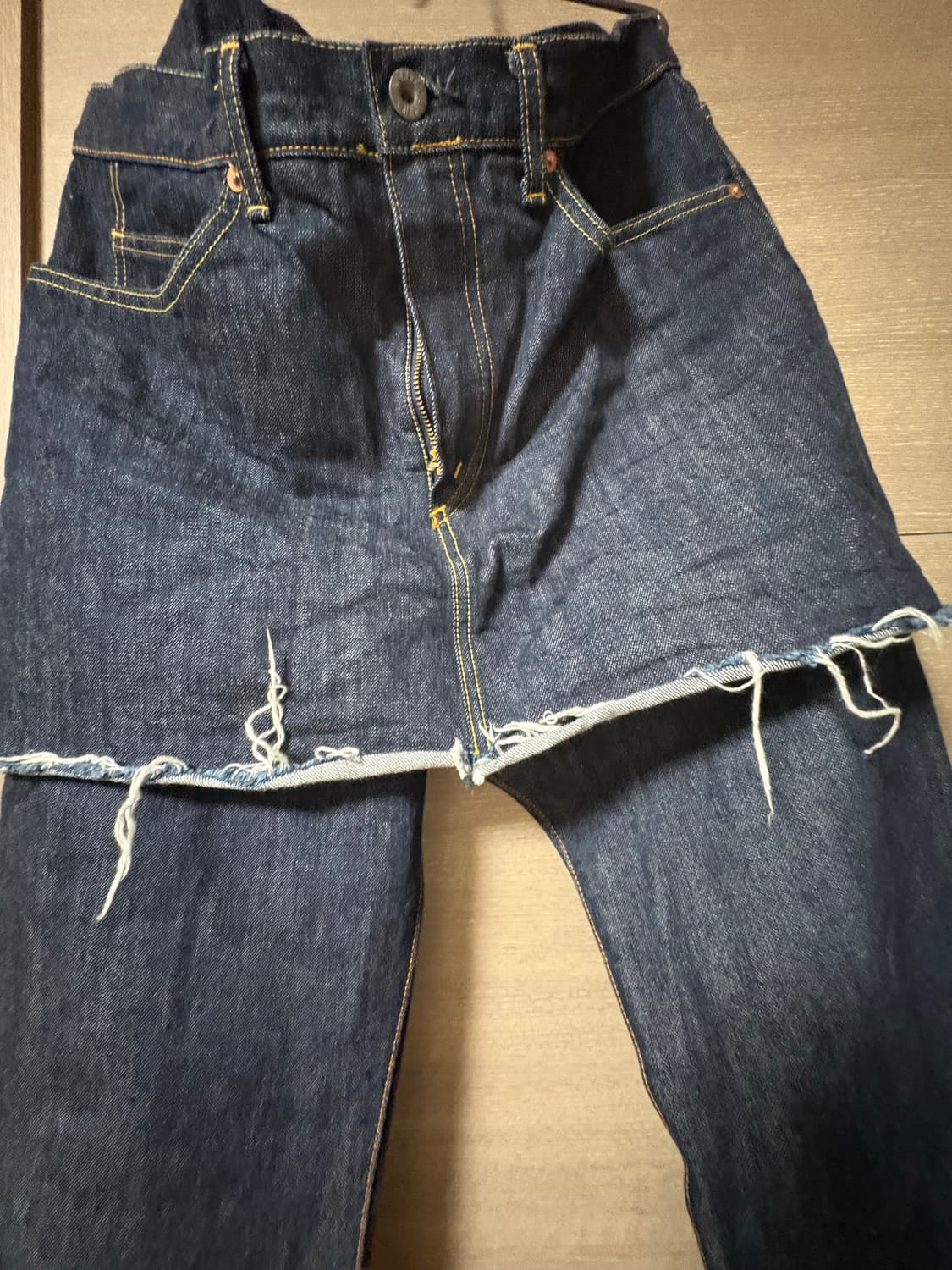 캐피탈 에이프런 부츠컷 데님 상품이미지3