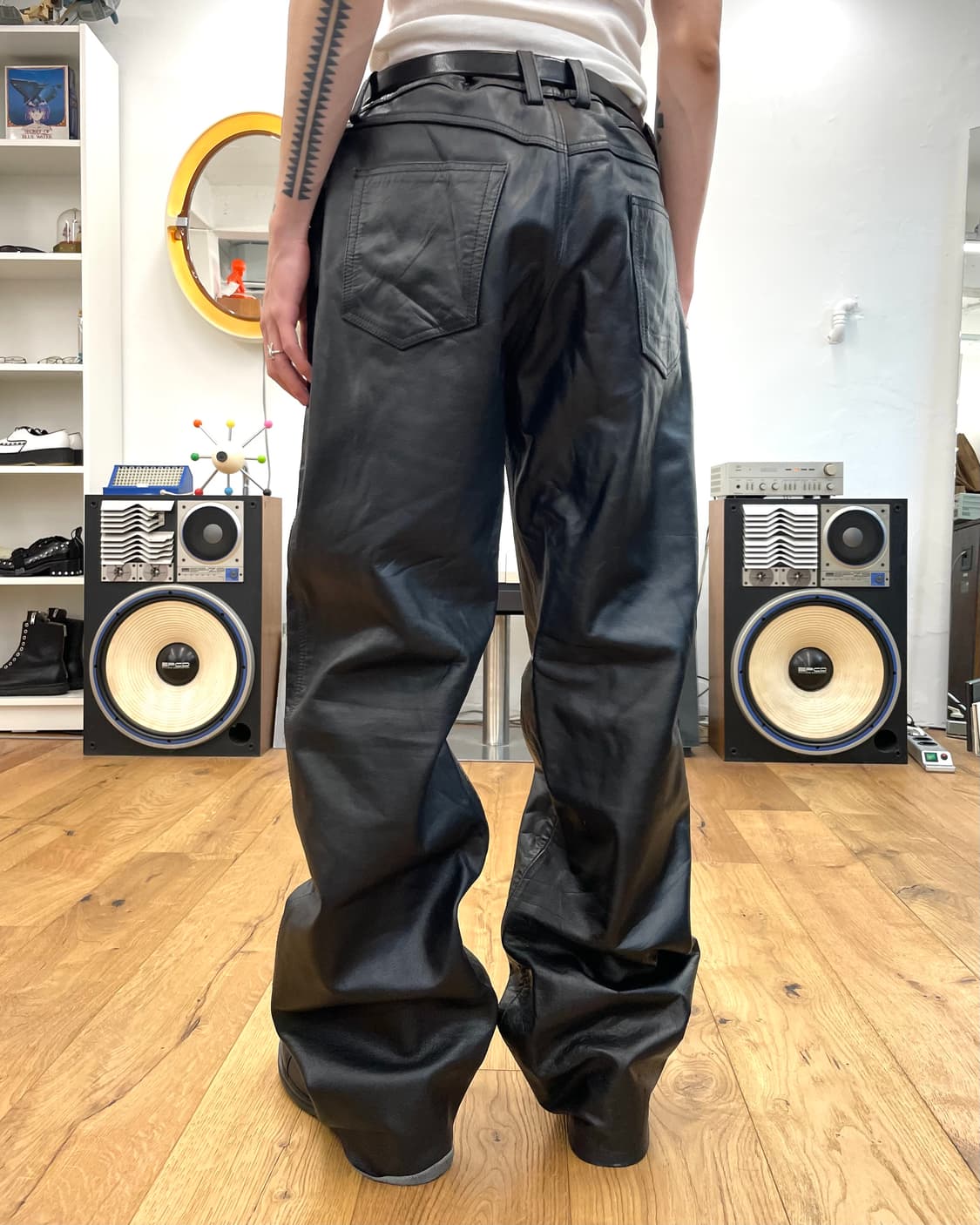 [38] 90s 레더 팬츠 상품이미지1